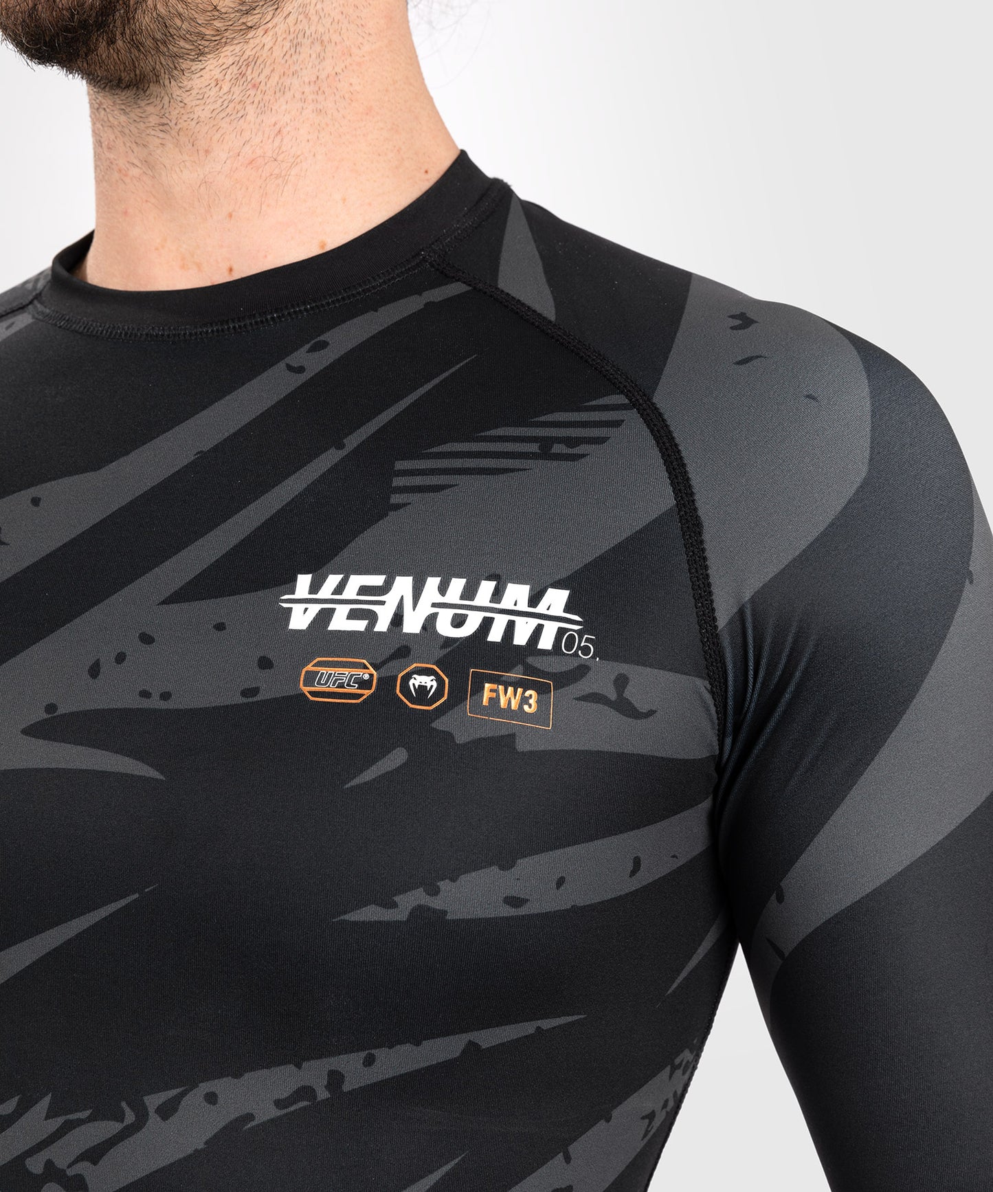 Rashguard À Manches Longues UFC Adrenaline by Venum Fight Week Performance - Urban Camo