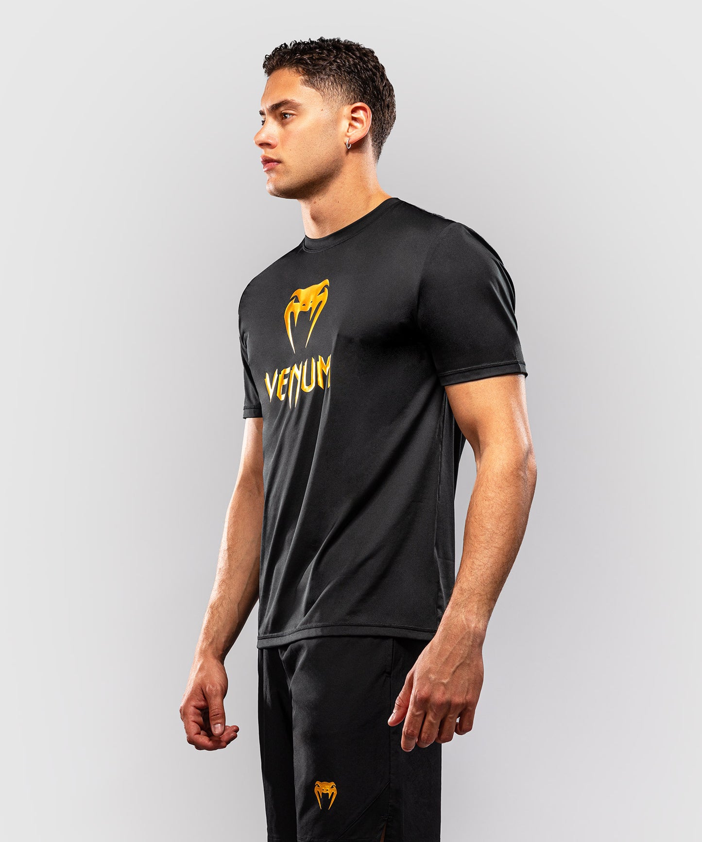 Venum Classic Dry Tech T-Shirt - Schwarz/Gold