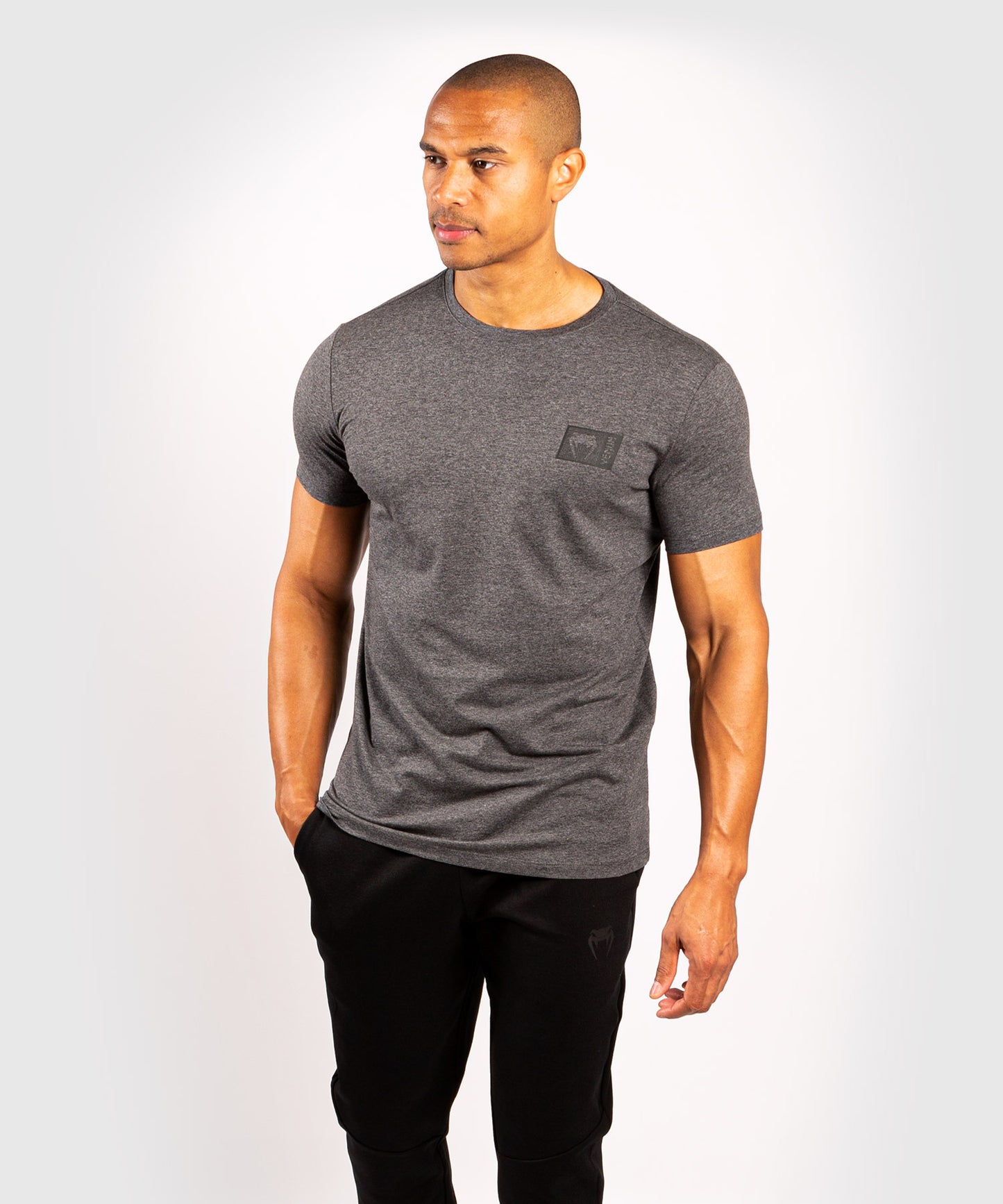 Venum Stamp T-Shirt - Dunkelgrau Meliert