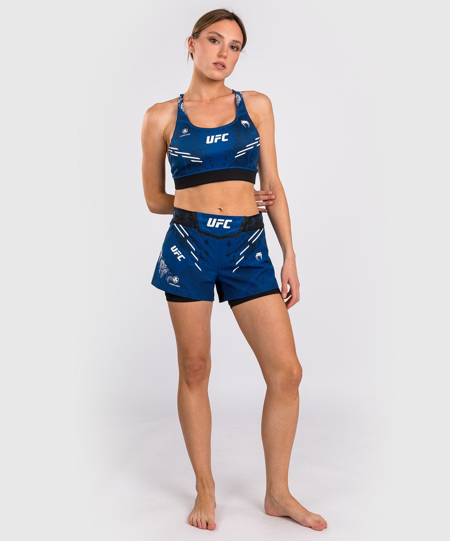 Short de Combat pour Femmes UFC Adrenaline by Venum Authentic Fight Night - Bleu