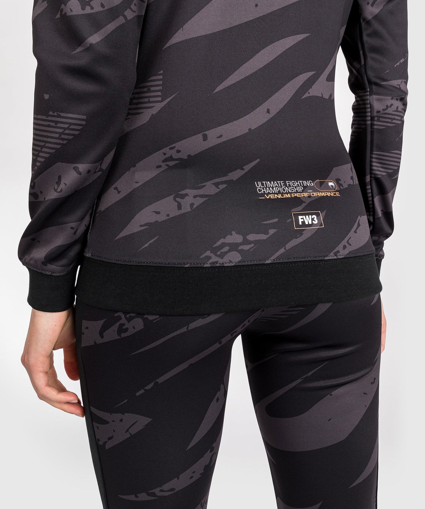 Women's Zipped Hooded Jacket UFC Adrenaline by Venum Fight Week - Urban Camo