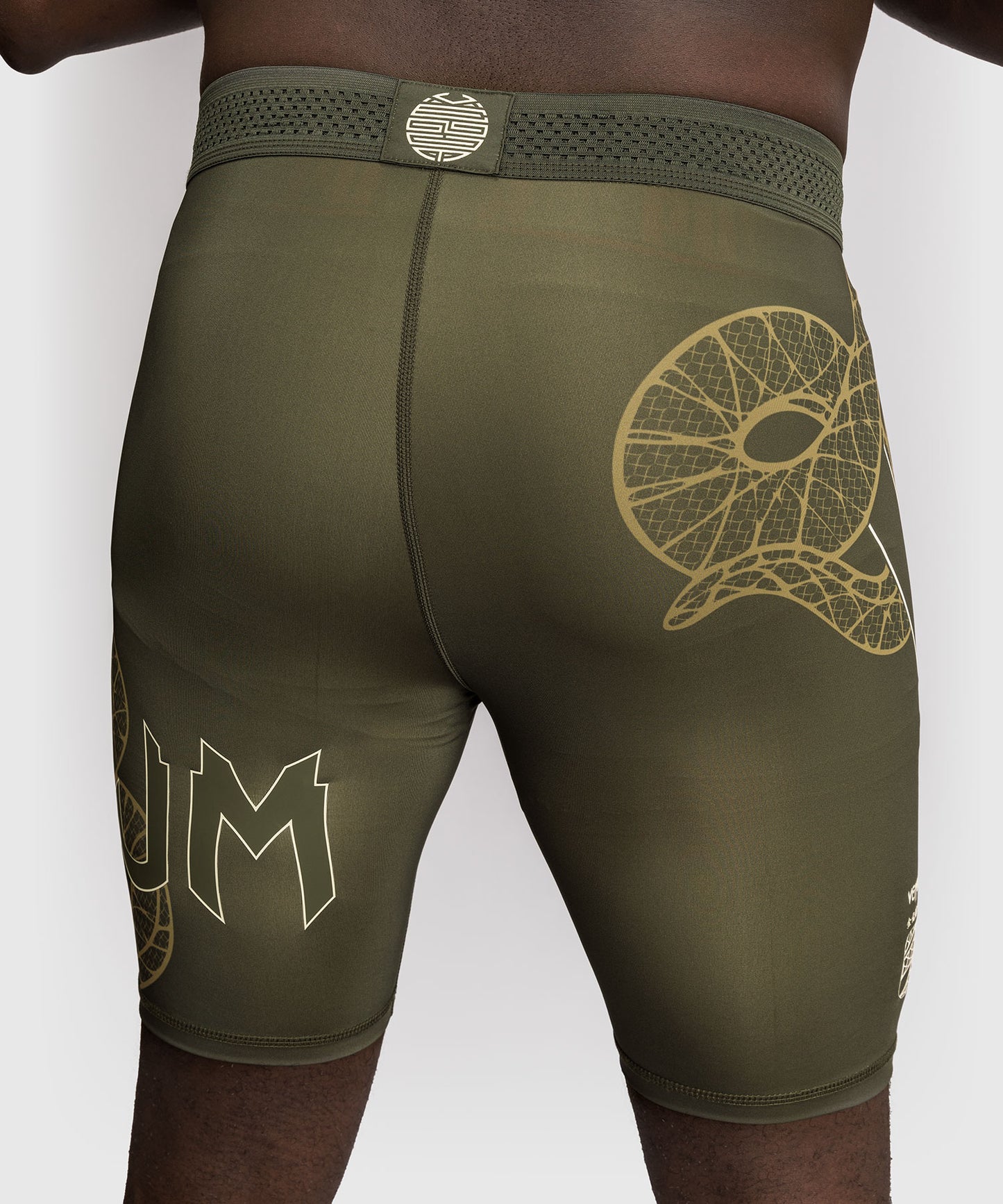Venum Serpenti Compression Short - Khaki/Bronze/Ivory