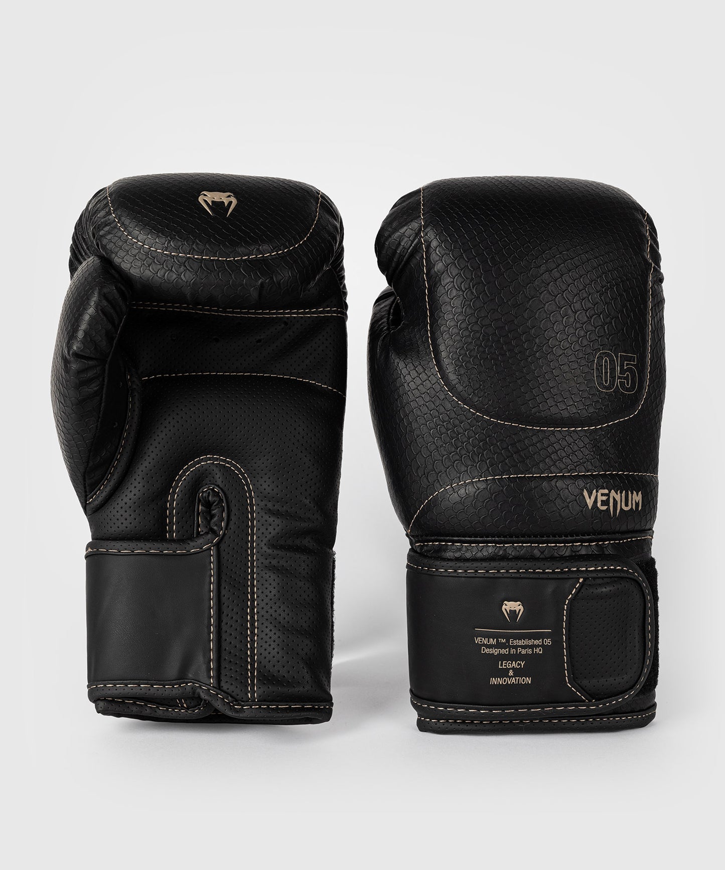 Venum Impact Evo Scales Boxing Gloves - Black