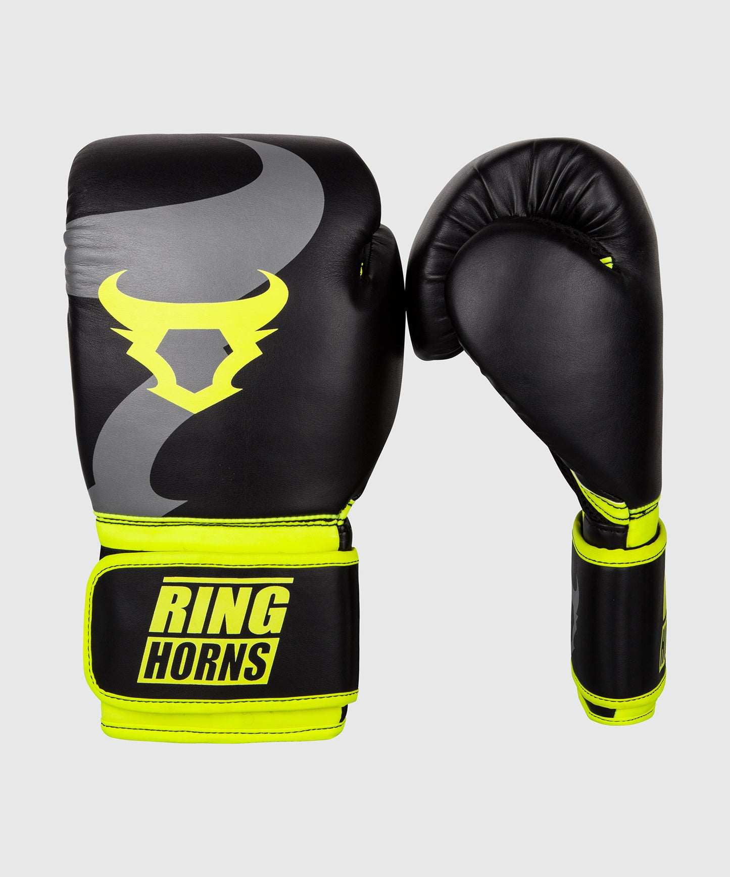 Ringhorns Charger Boxing Gloves - Black/Fluorescent Yellow