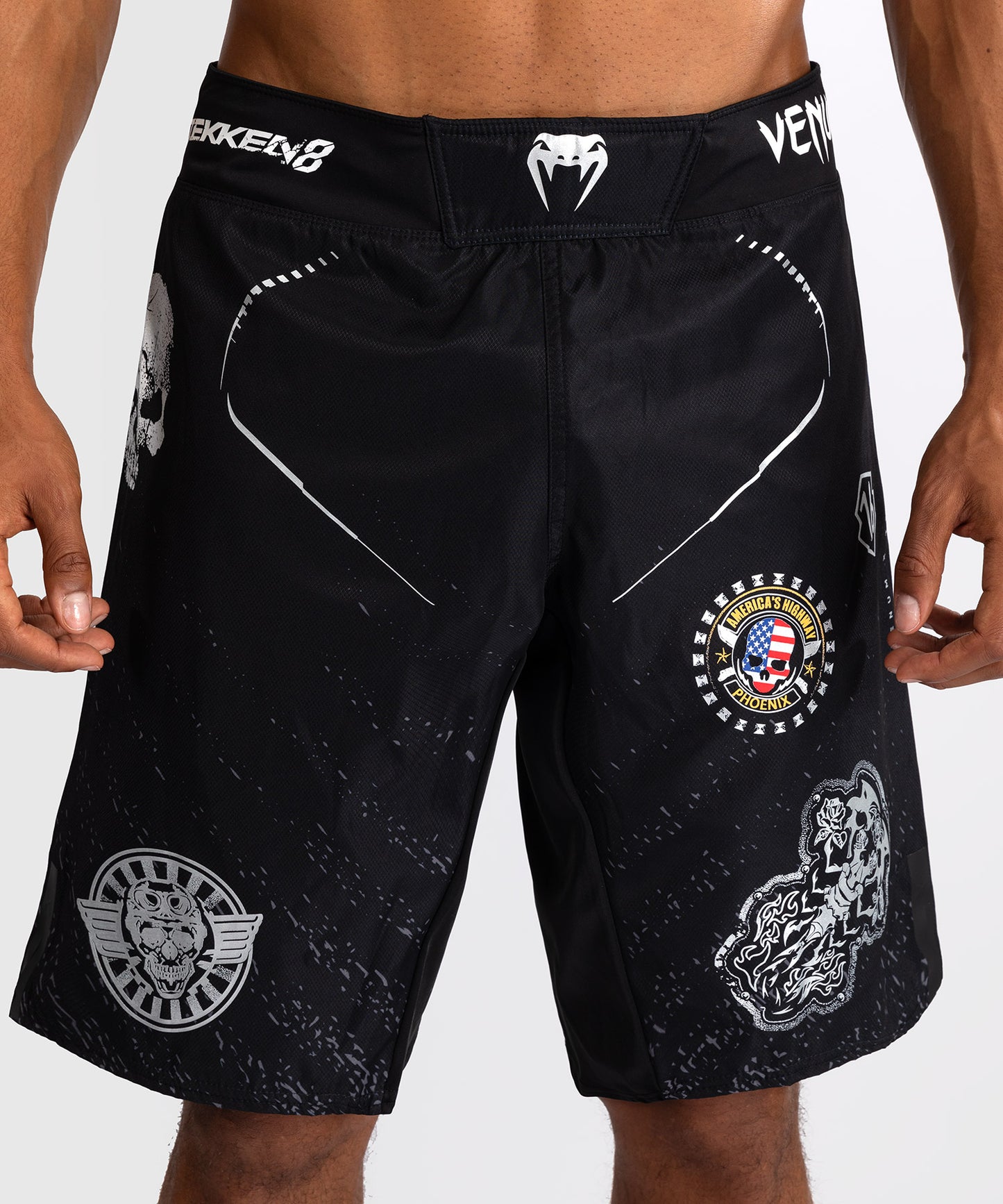 Venum x Tekken 8 Fight Shorts - Paul Phoenix - Black