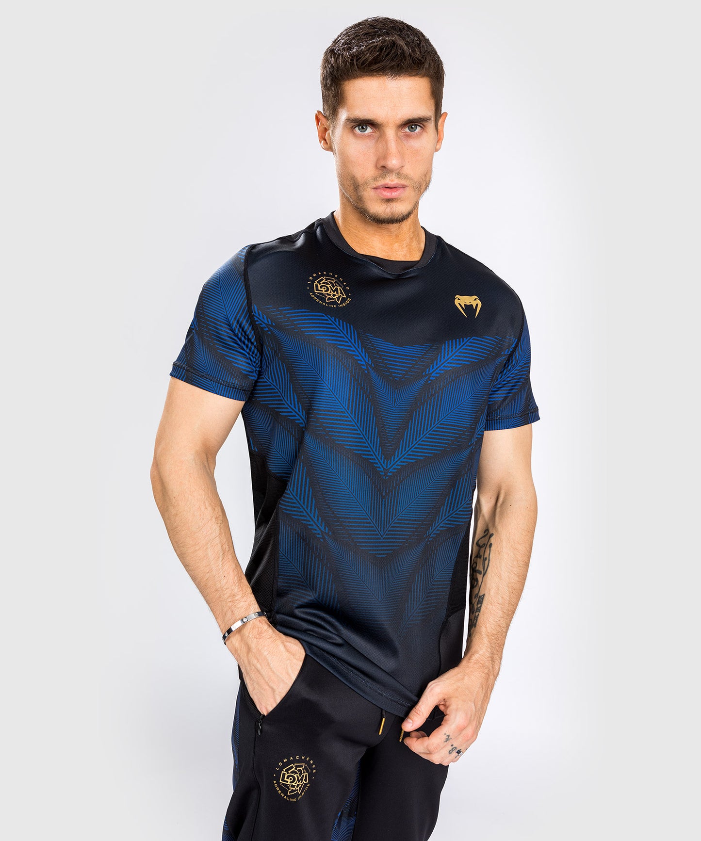 T-shirt Venum Phantom Loma Dry Tech - Noir/Bleu