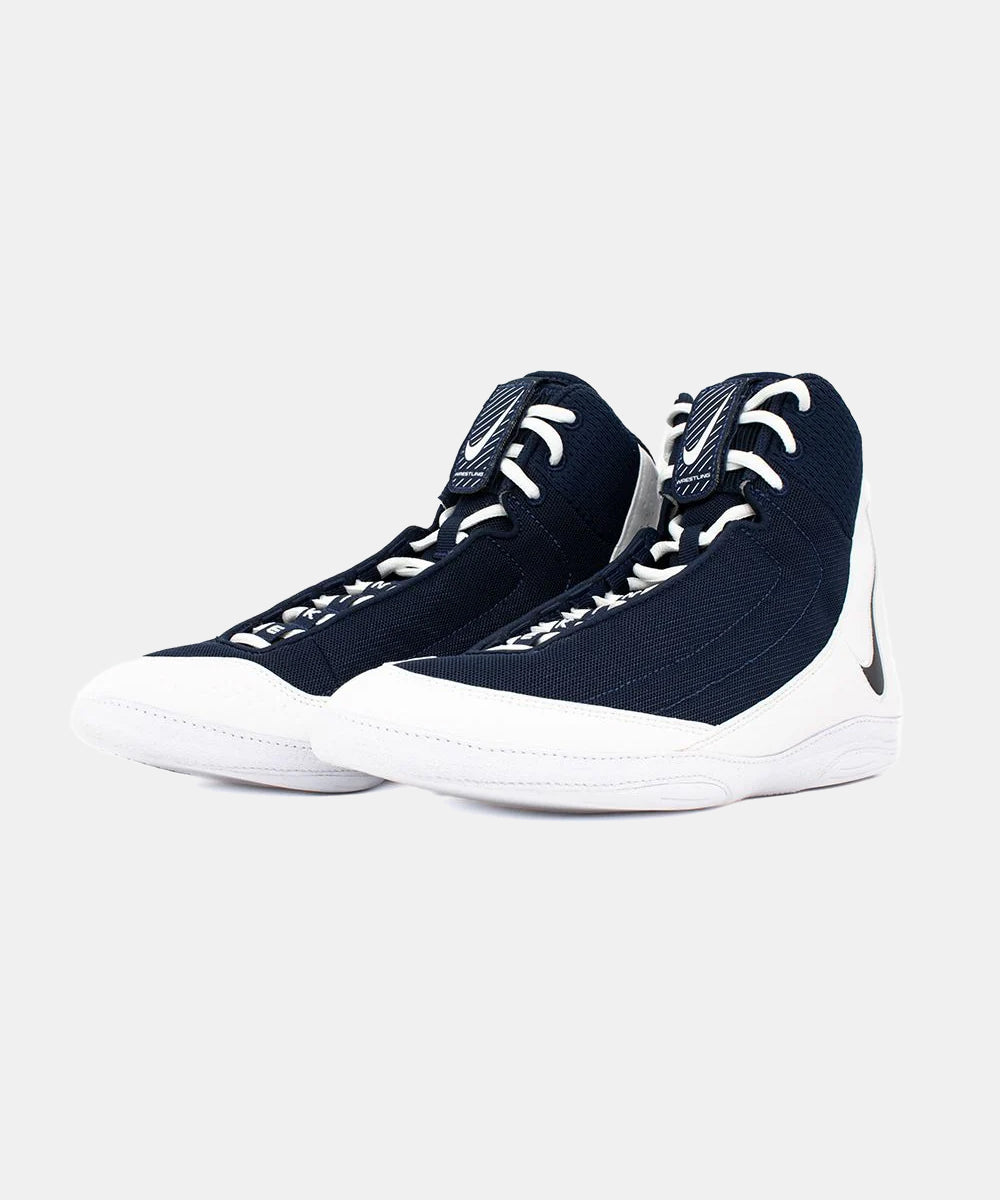 Chaussures de Lutte Inflict 4 Nike - Bleu Marine/Blanc