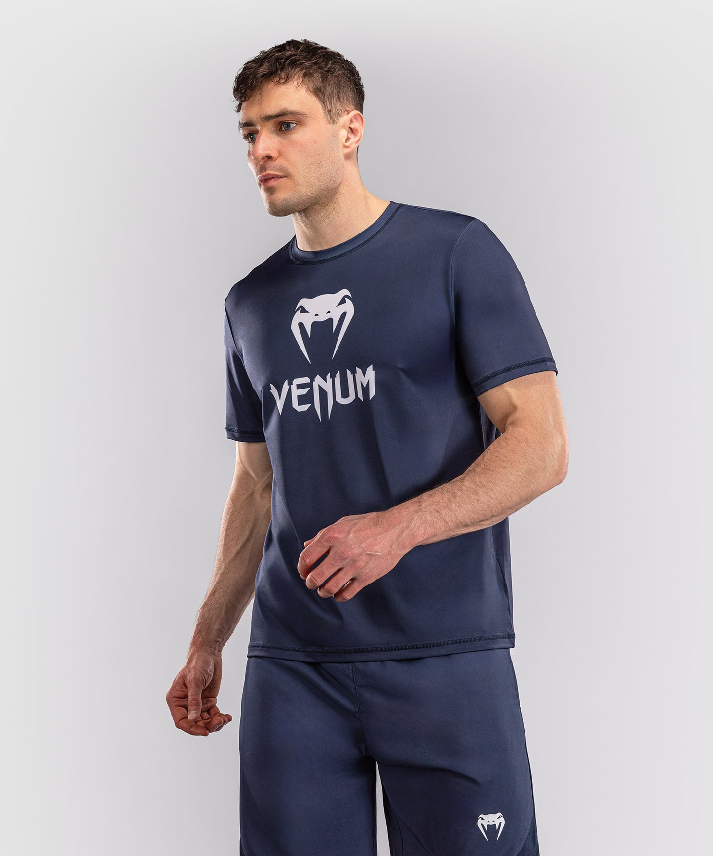 Venum Classic Dry Tech T-Shirt - Marineblau/Weiß