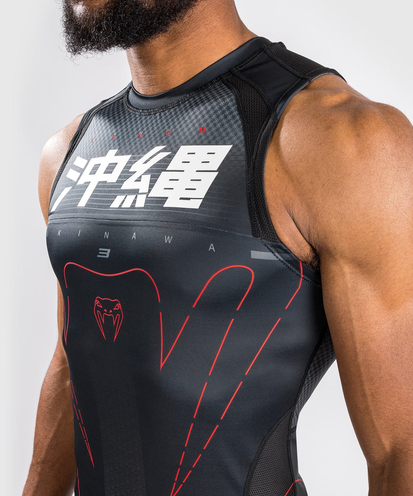 Rashguard Venum Okinawa 3.0 - Sleeveless - Black/Red