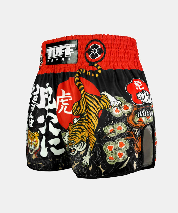 Short De Muay Thai Tuff Payak Den Of The Brave - Noir