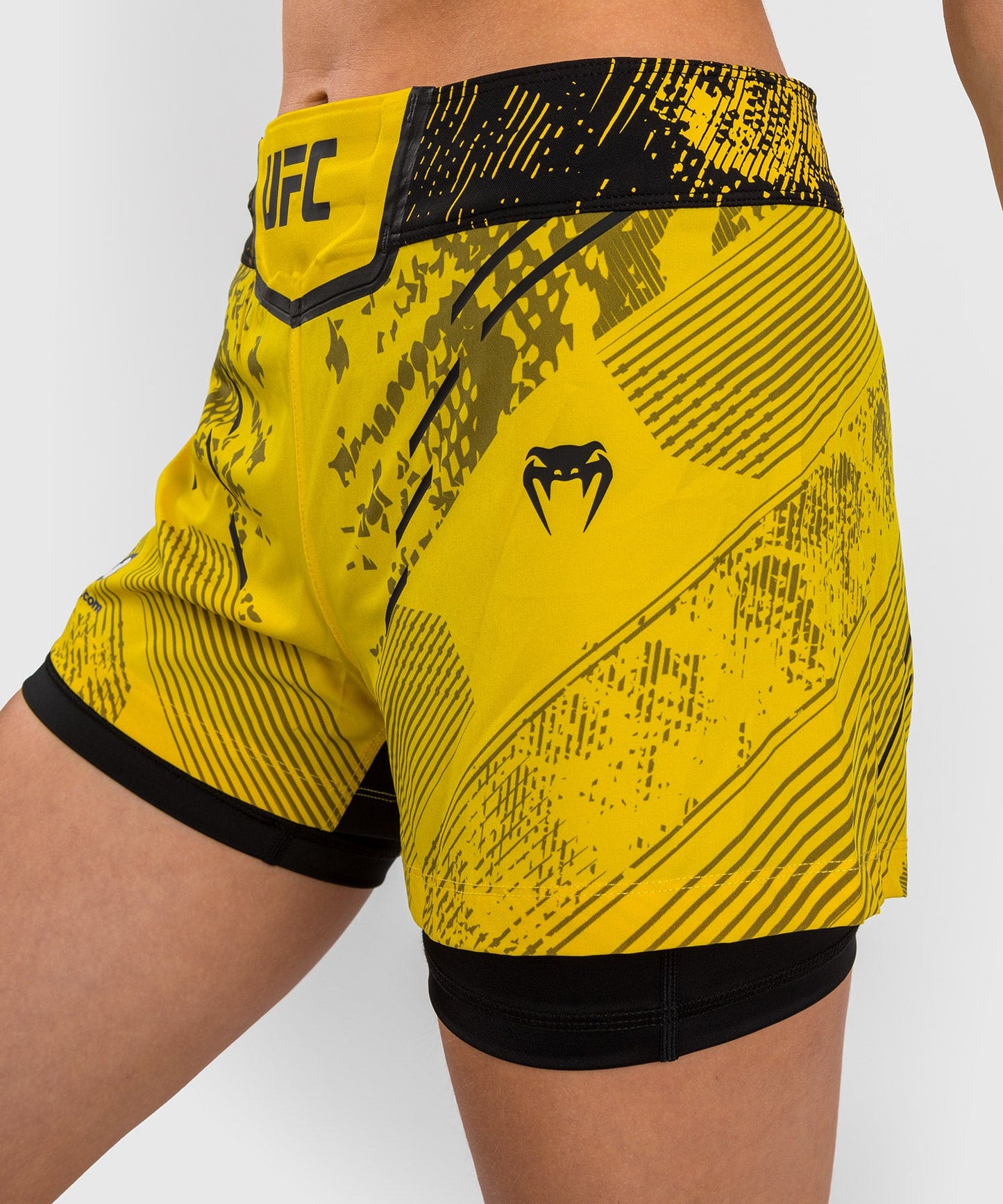 Women's UFC Adrenaline by Venum Authentic Fight Night Shorts - Yellow