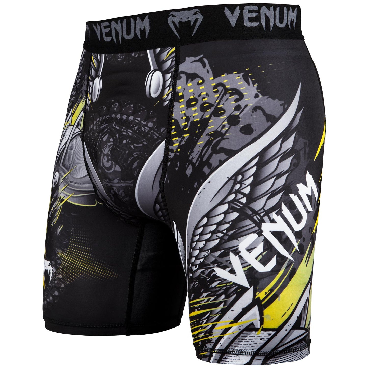 Venum Viking 2.0 Compression Short - Black/Yellow