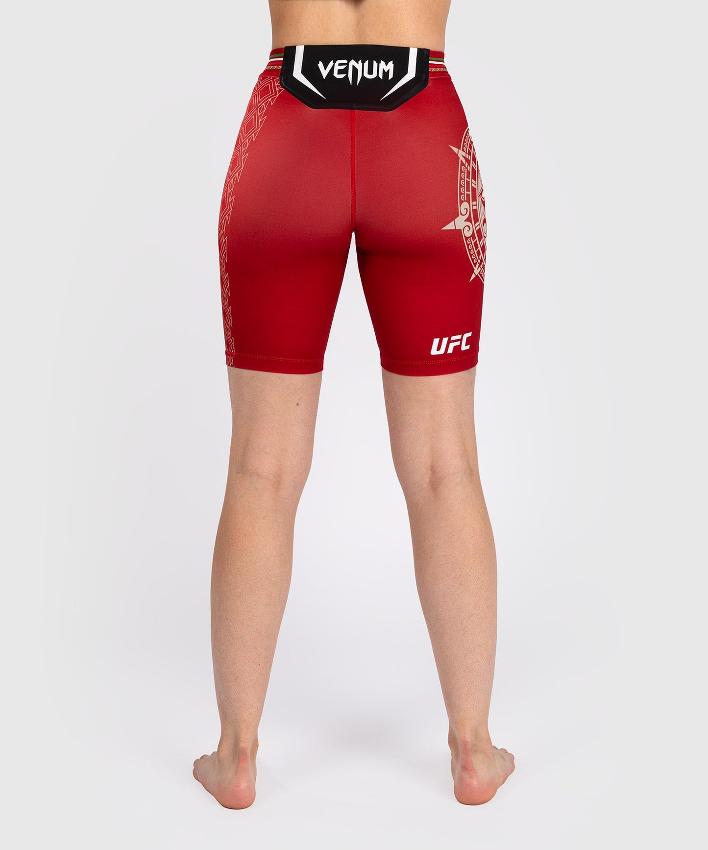 Noche UFC by Venum Authentic Fight Night Women's Compression Short - Long Fit - Red