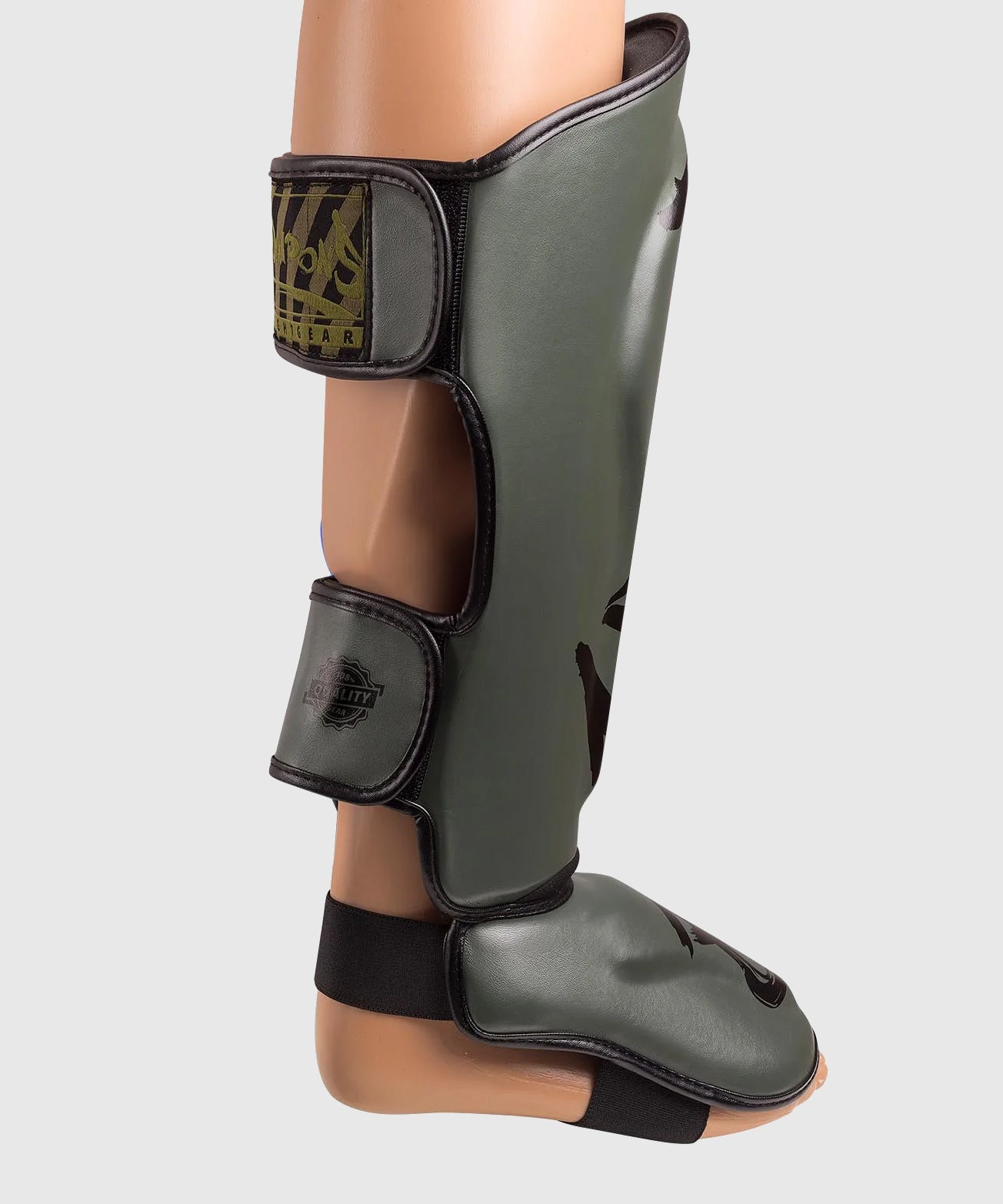 8 Weapons Unlimited 2.0 Shin Guards - Khaki/Black