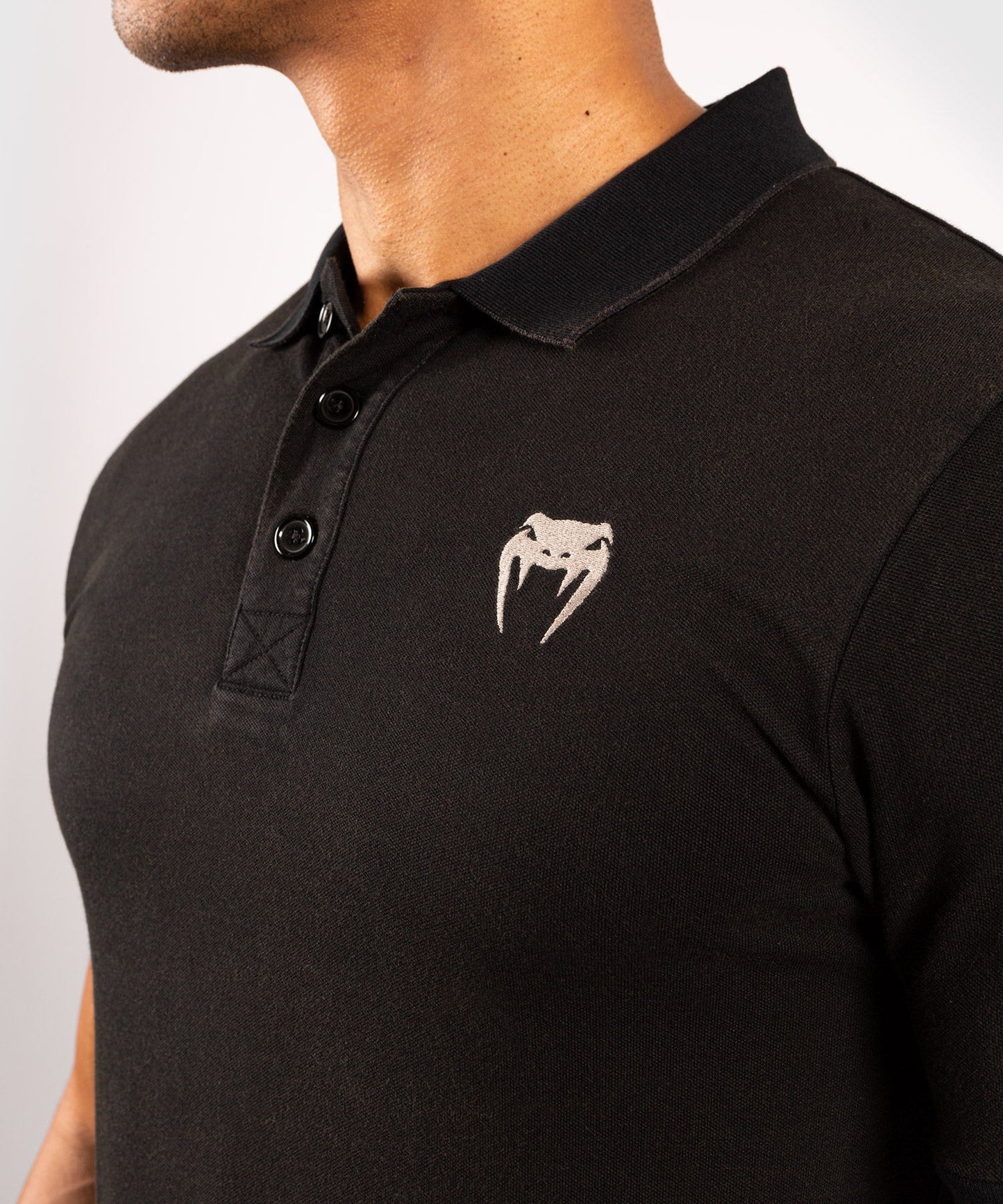 Venum Lions21 Polo-Shirt - Schwarz/Sand