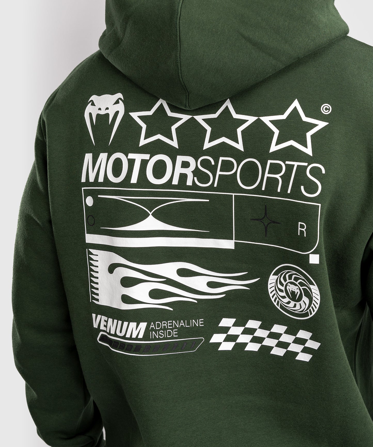 Venum Motorsport Hooded Sweatshirt - Deep Forest