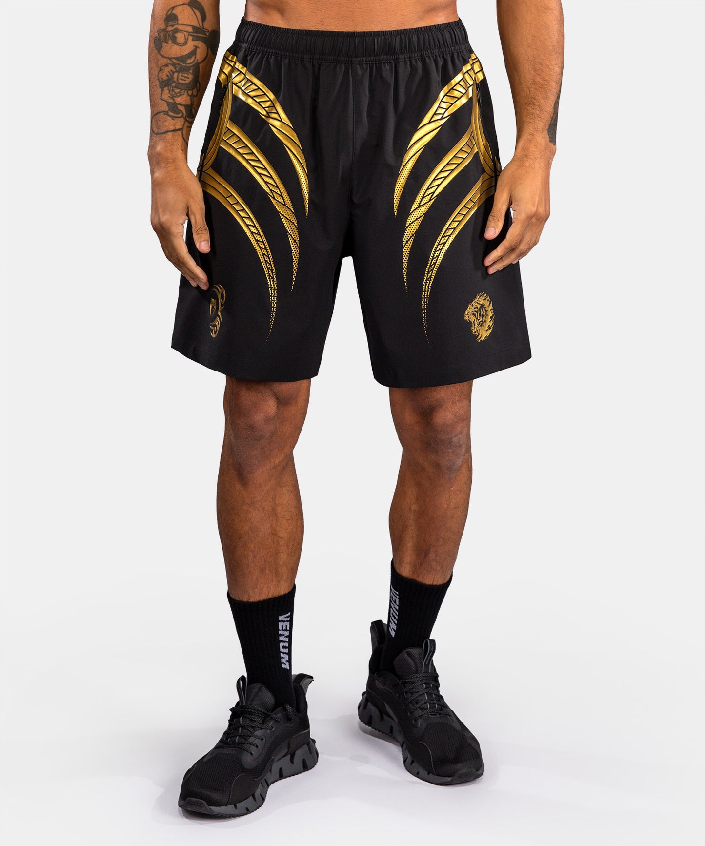 Venum x Mike Tyson Tiger Pantalón Corto de Entrenamiento Tiger - Negro/Oro