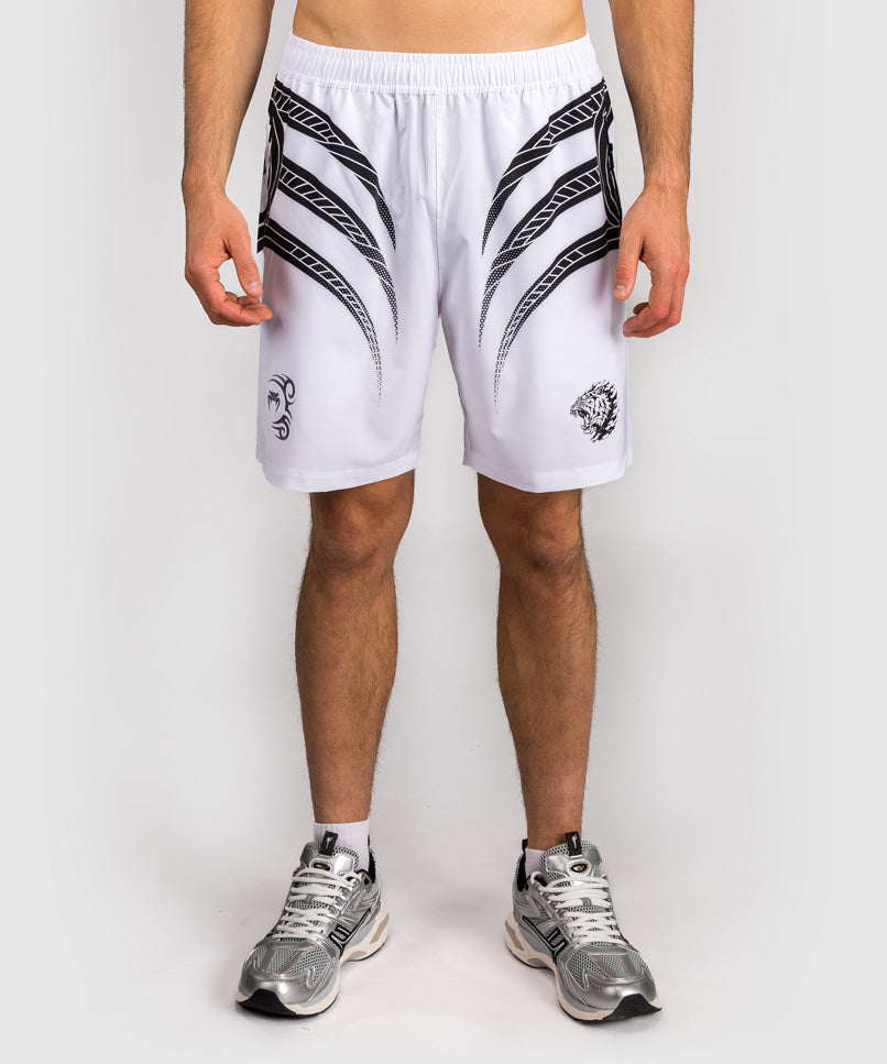 Venum x Mike Tyson Tiger Training Pantalones Cortos - Blanco Óptico/Negro Profundo