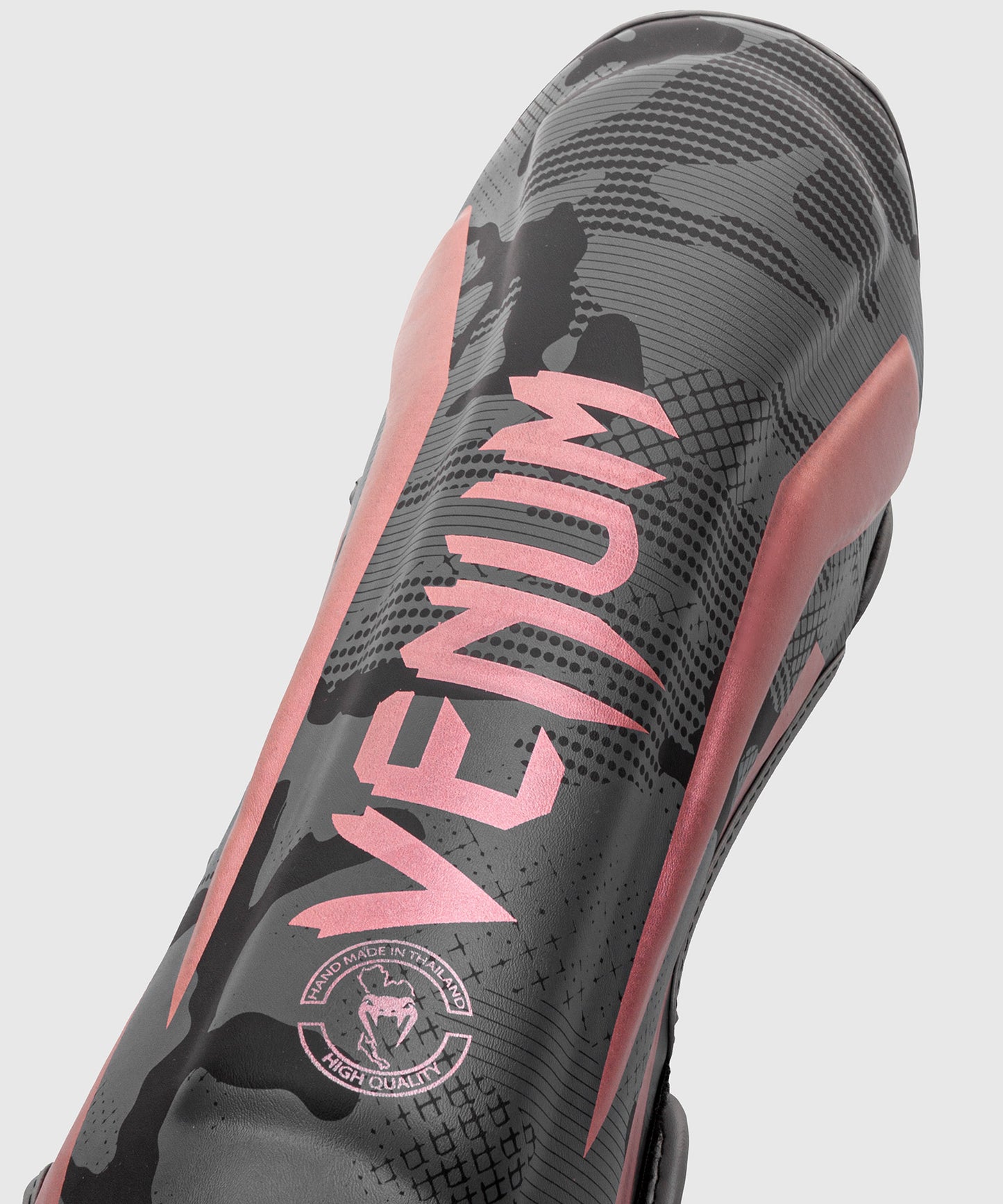 Protège-tibias Venum Elite – Noir/Rose/Or