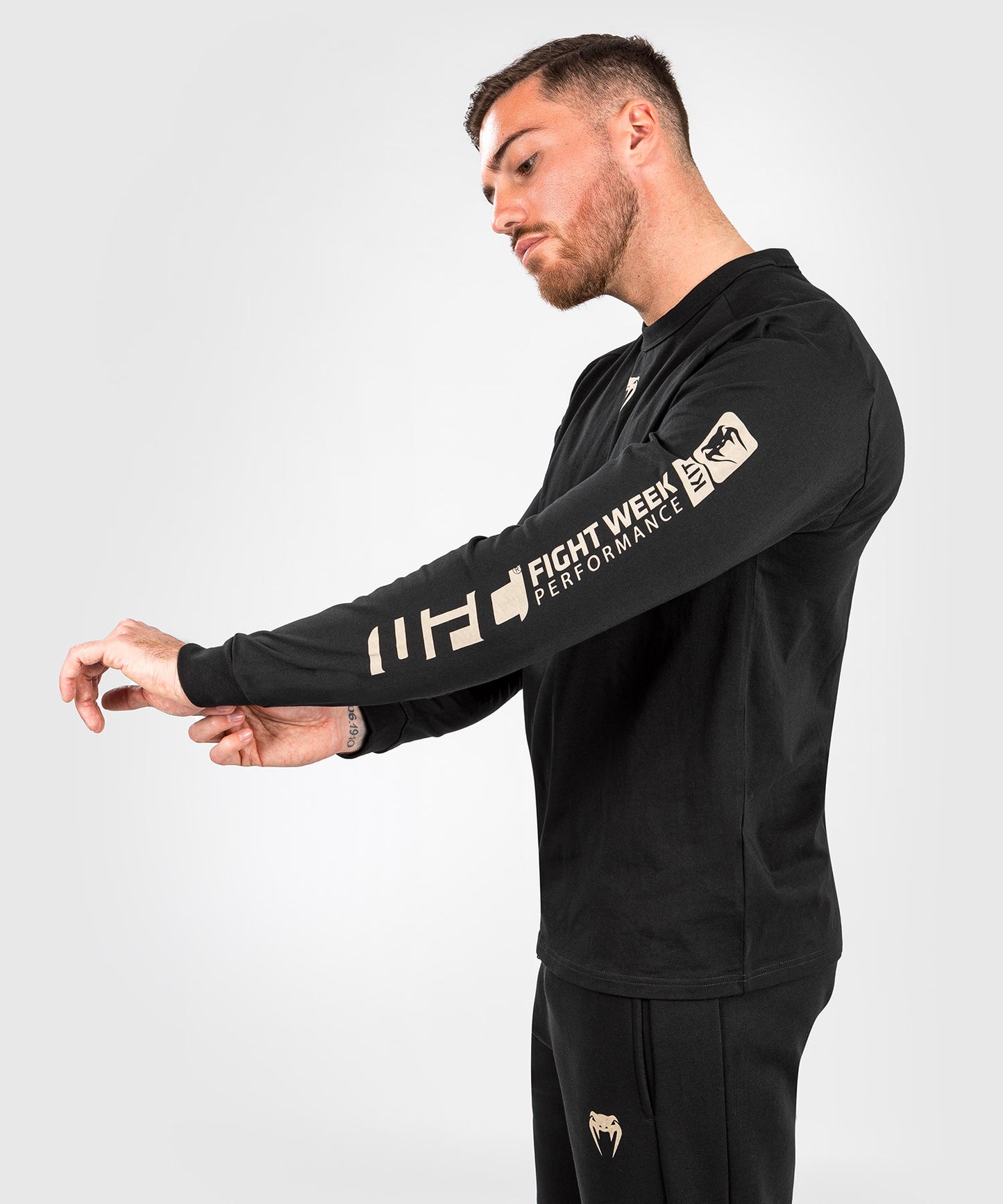 T-shirt à manches longues pour Hommes UFC Adrenaline by Venum Fight Week - Noir