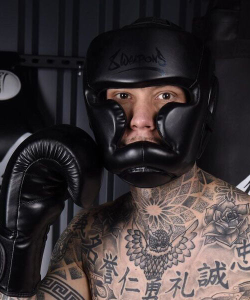 CASQUE DE BOXE - 8 WEAPONS UNLIMITED - Noir/Noir