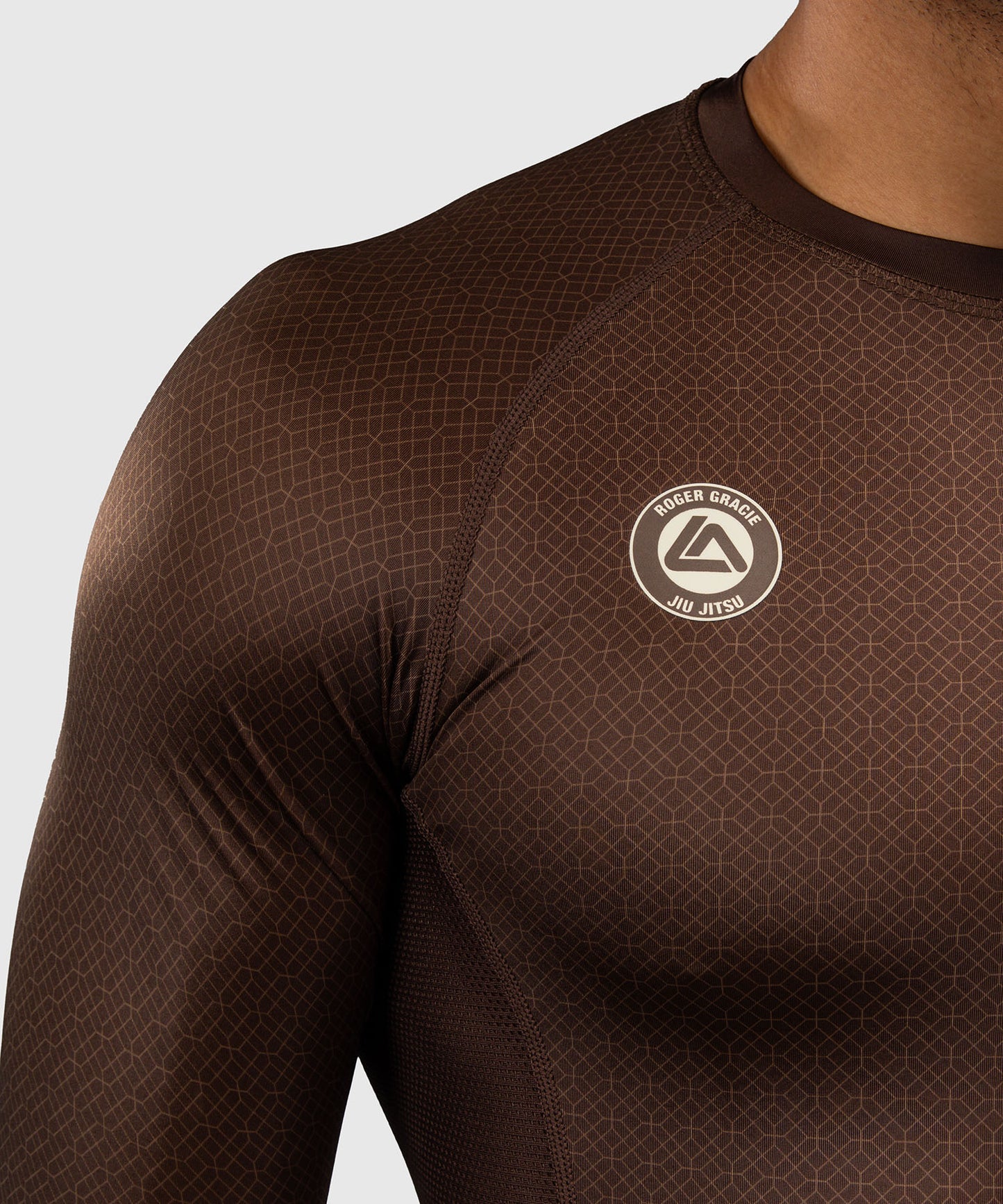Venum x Roger Gracie Academy Long Sleeve Rashguard - Dark Brown
