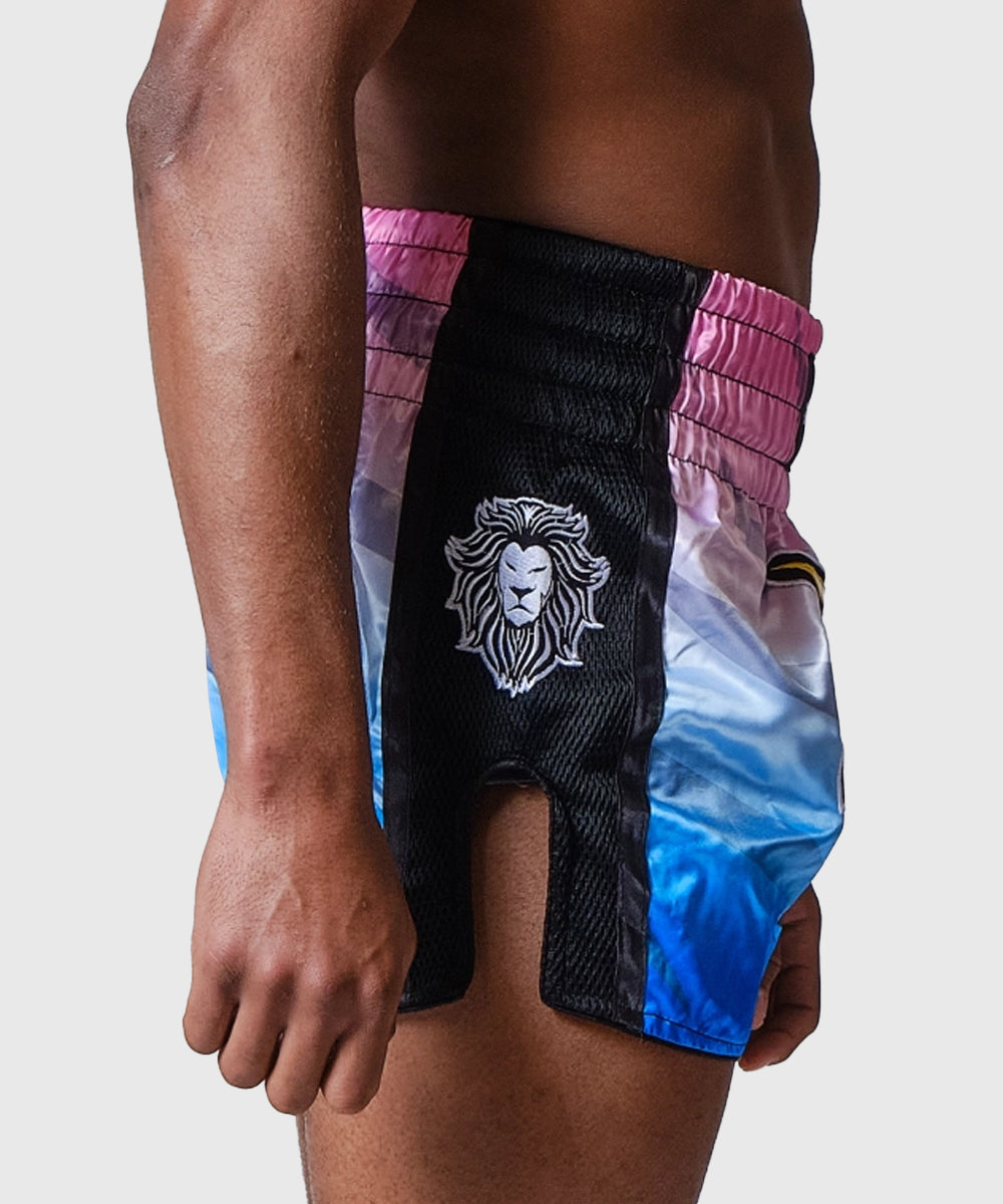 Raja Elion Muay Thai Shorts – Pink/Blue