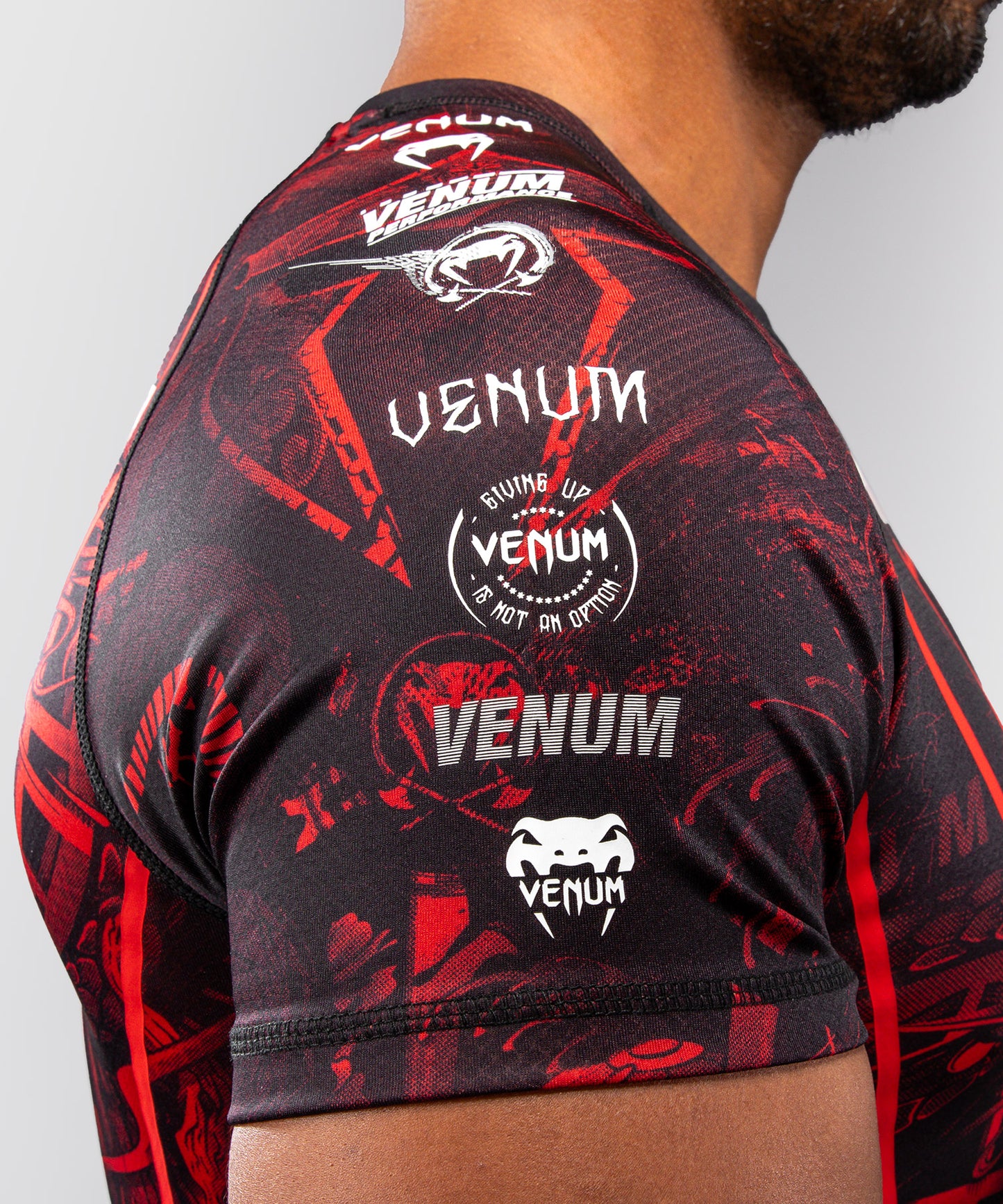 Rashguard à Manches Courtes Venum 20th Anniversary - Noir/Rouge
