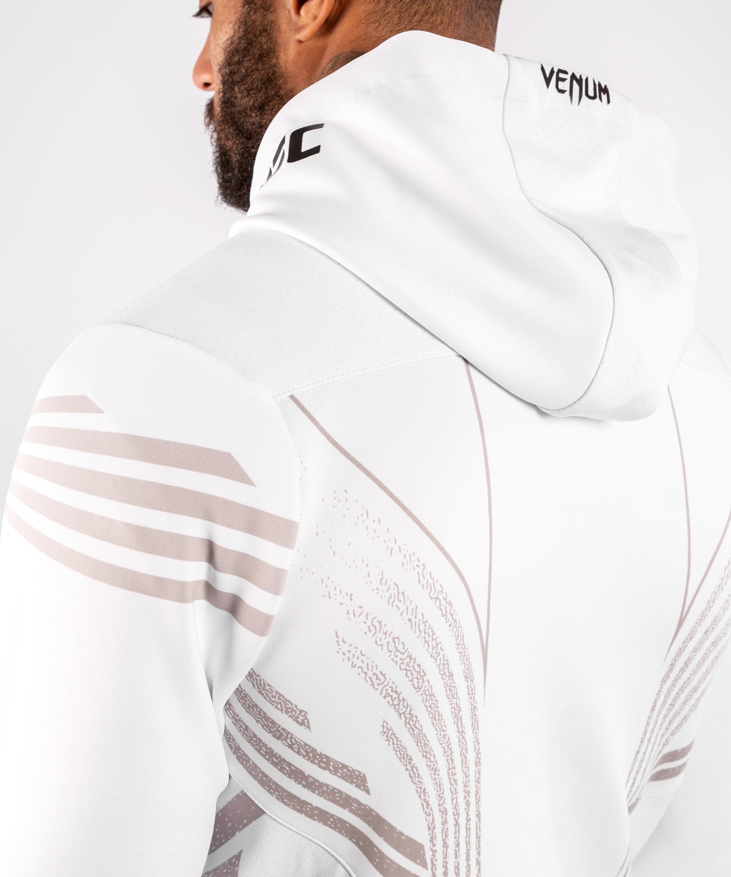 Sweatshirt à Capuche Homme UFC Venum Authentic Fight Night - Blanc