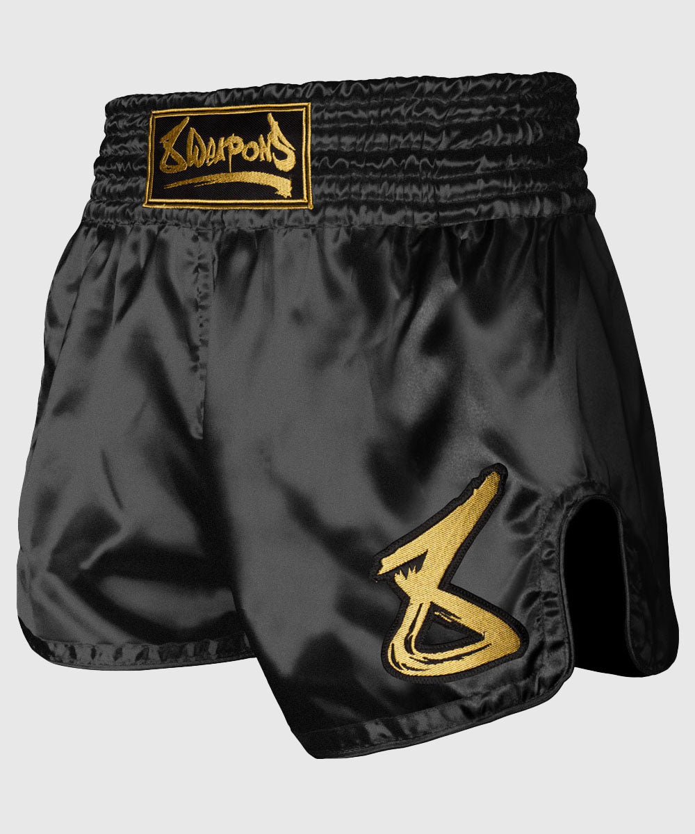 Short de Muay Thai 8 Weapons Strike - Noir/Or