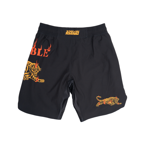 Fightshort Scramble Burning Tiger - Noir