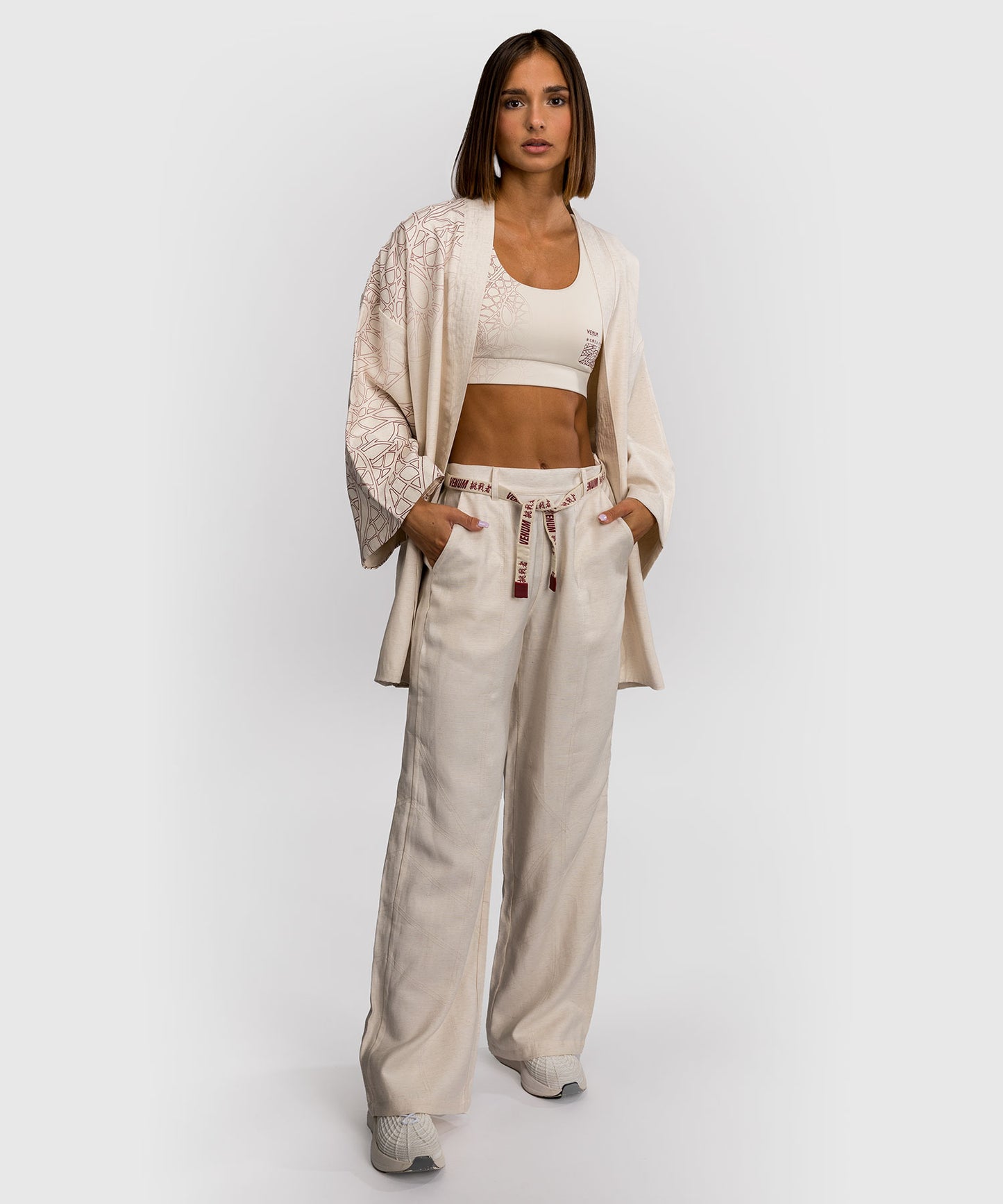 Venum Serpenti Women’s Jacket - Ivory/Burgundy