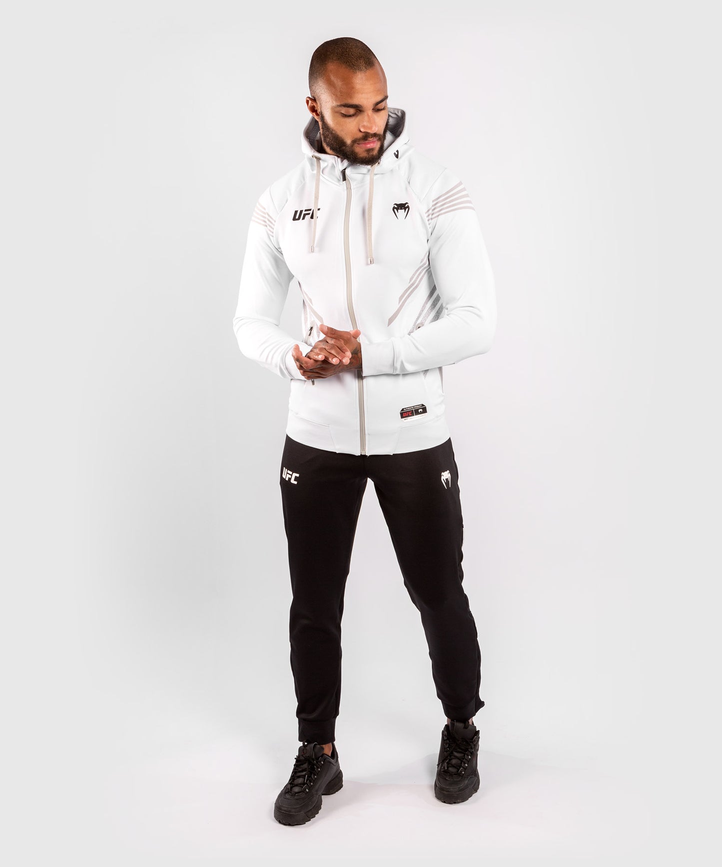 Sweatshirt à Capuche Homme UFC Venum Authentic Fight Night - Blanc