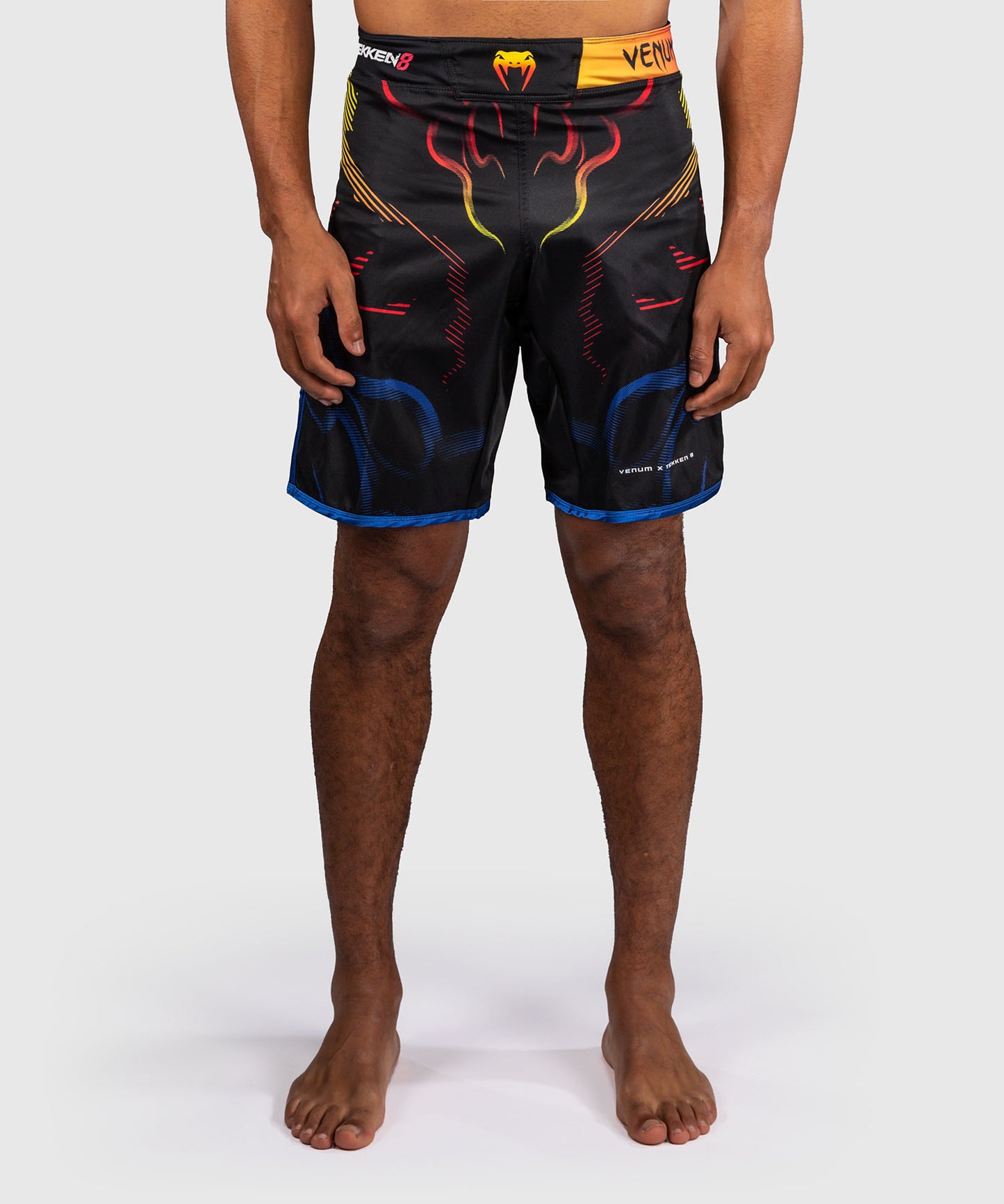 Venum x TEKKEN 8 Pantaloncini da Combattimento - Yoshimitsu - Nero/Arancione