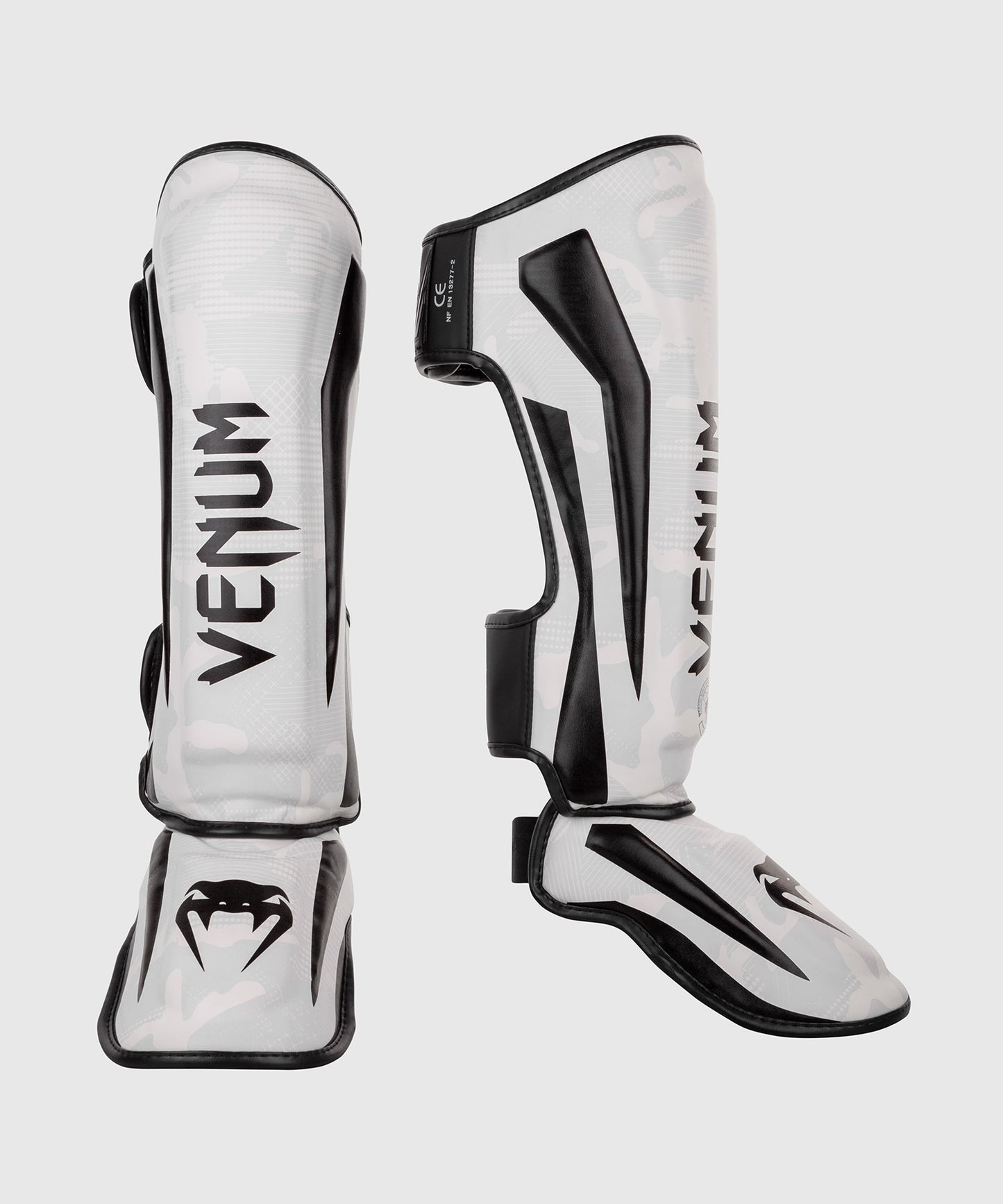 Protège-tibias Venum Elite – Blanc Camo