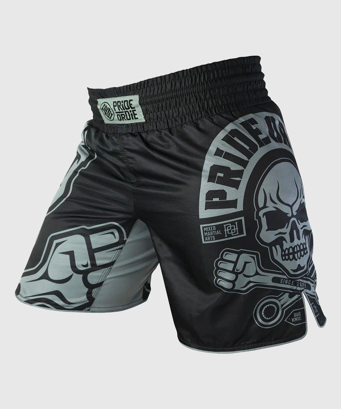Fightshort Pride Or Die Busted Knuckles - Noir