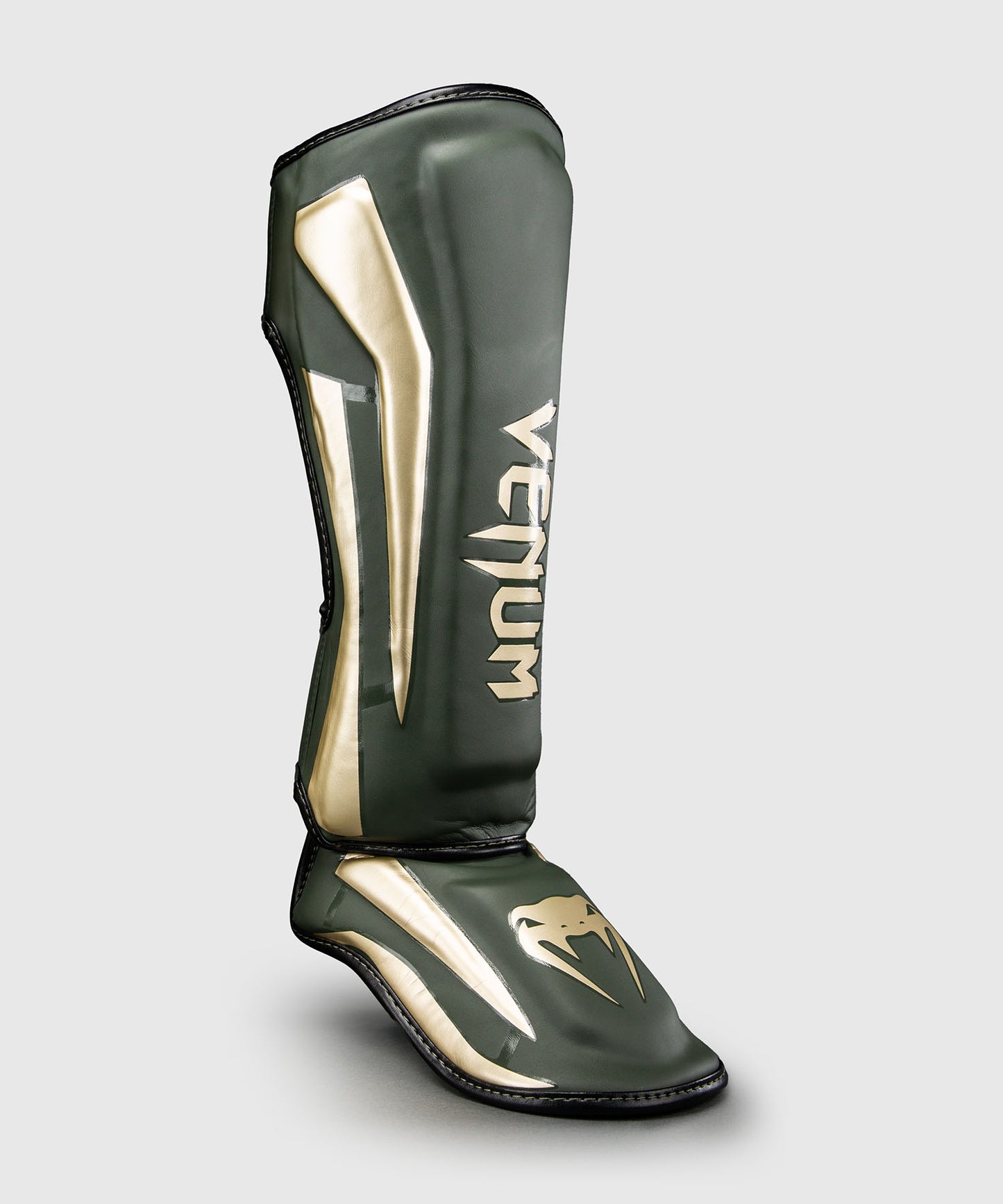 Venum Elite Shin Guards - Khaki