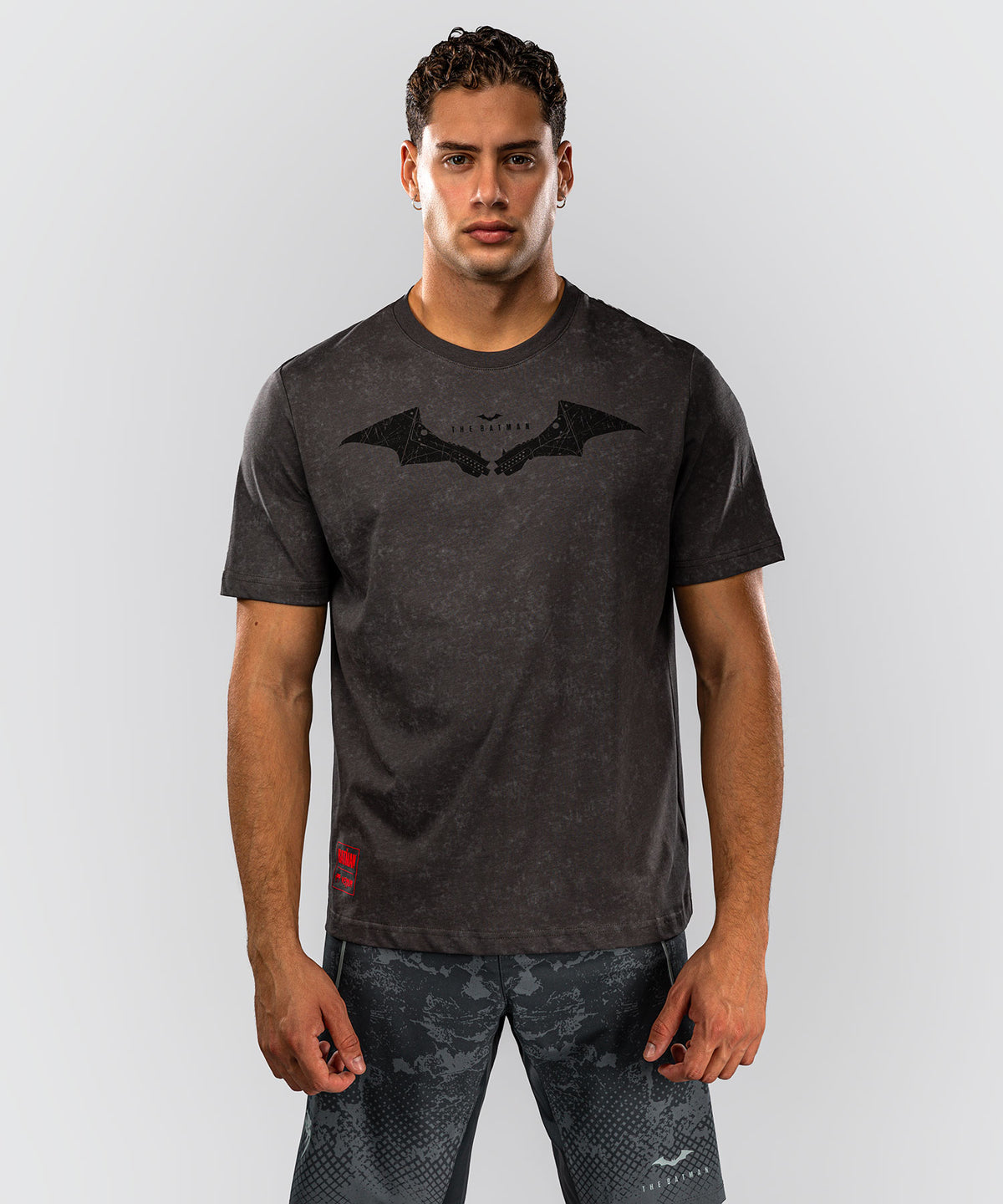 T-shirt en coton Venum x Batman - Gris/Noir/Rouge