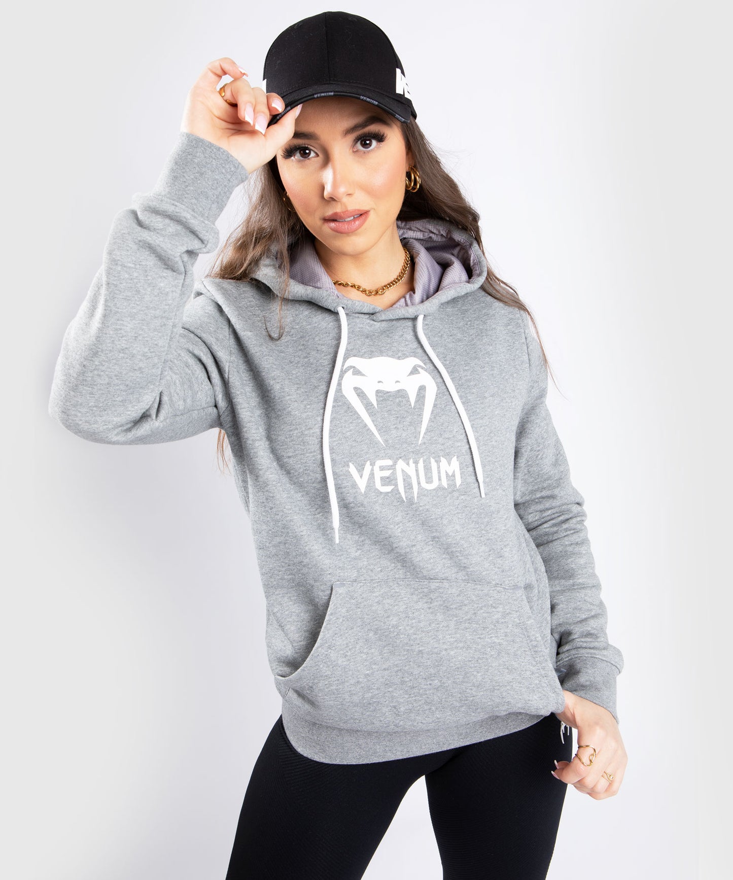 Venum Classic Kapuzen-Sweatshirt - Für Frauen - Hellgrau Meliert