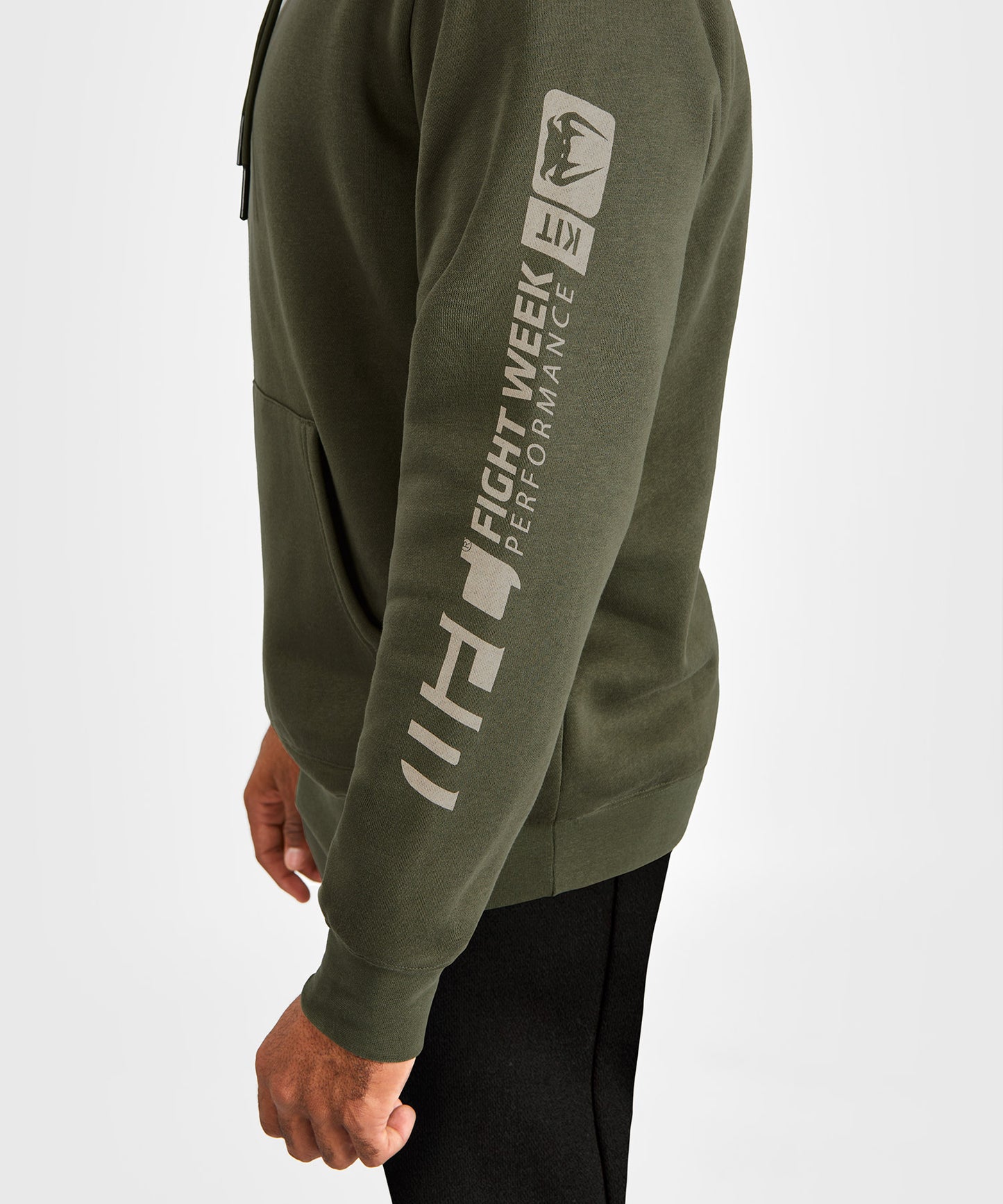 Sweatshirt à capuche pour Hommes UFC Adrenaline by Venum Fight Week - Kaki