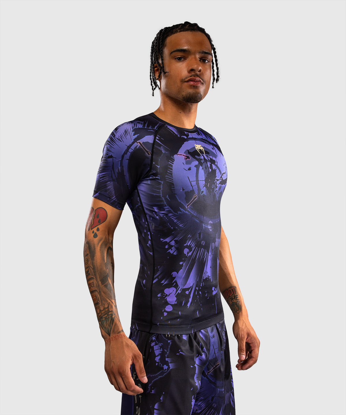 Jujutsu Kaisen x Venum Gojo Kurzarm Rashguard – Lila