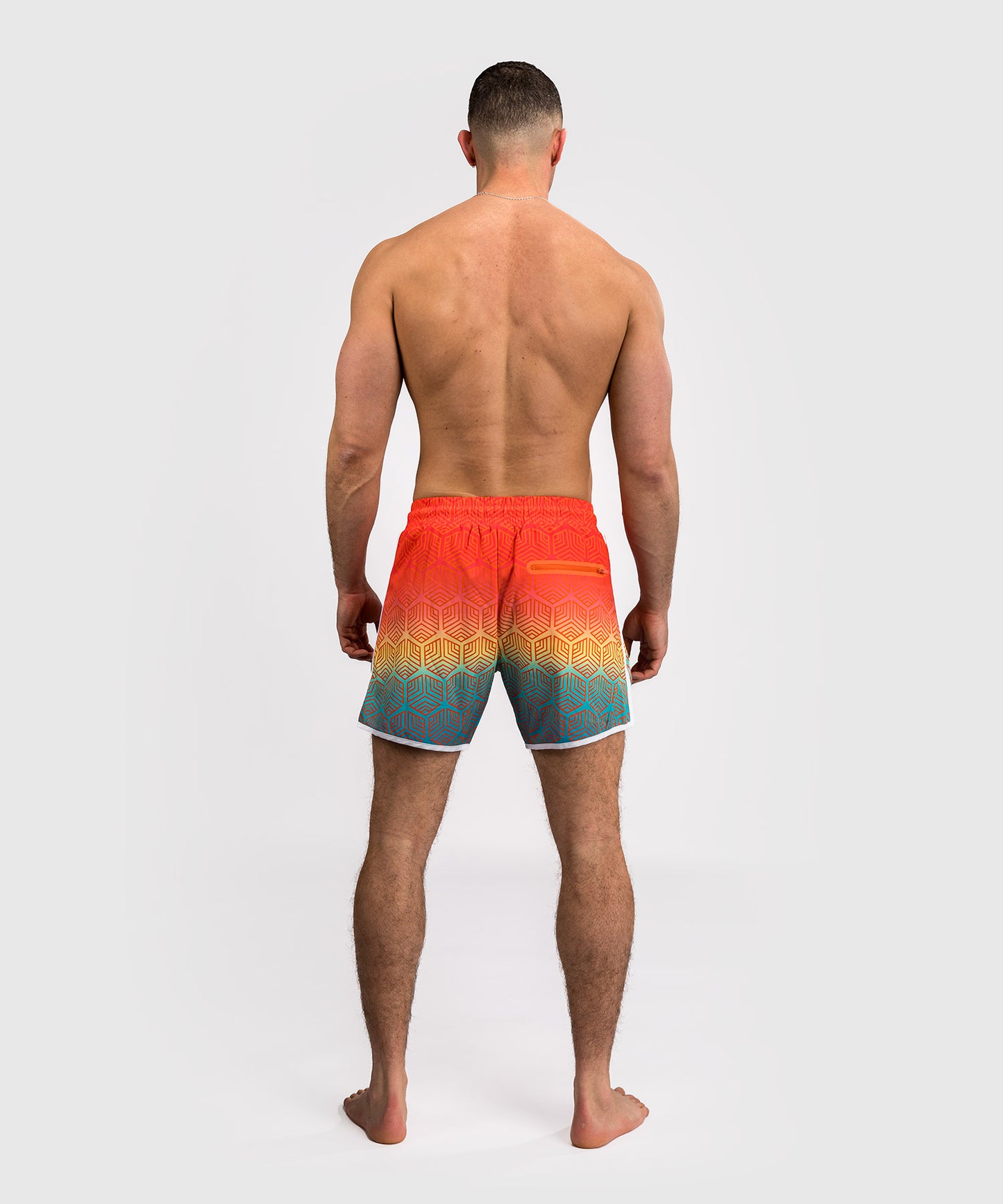 Venum Octane Badeshorts - Orange Sunset/Himmelblau