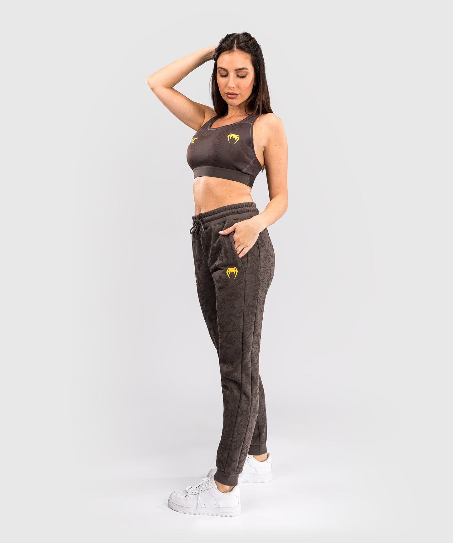 UFC Fusion by Venum Fight Week Pantaloni in Cotone per Donna - Marrone terra