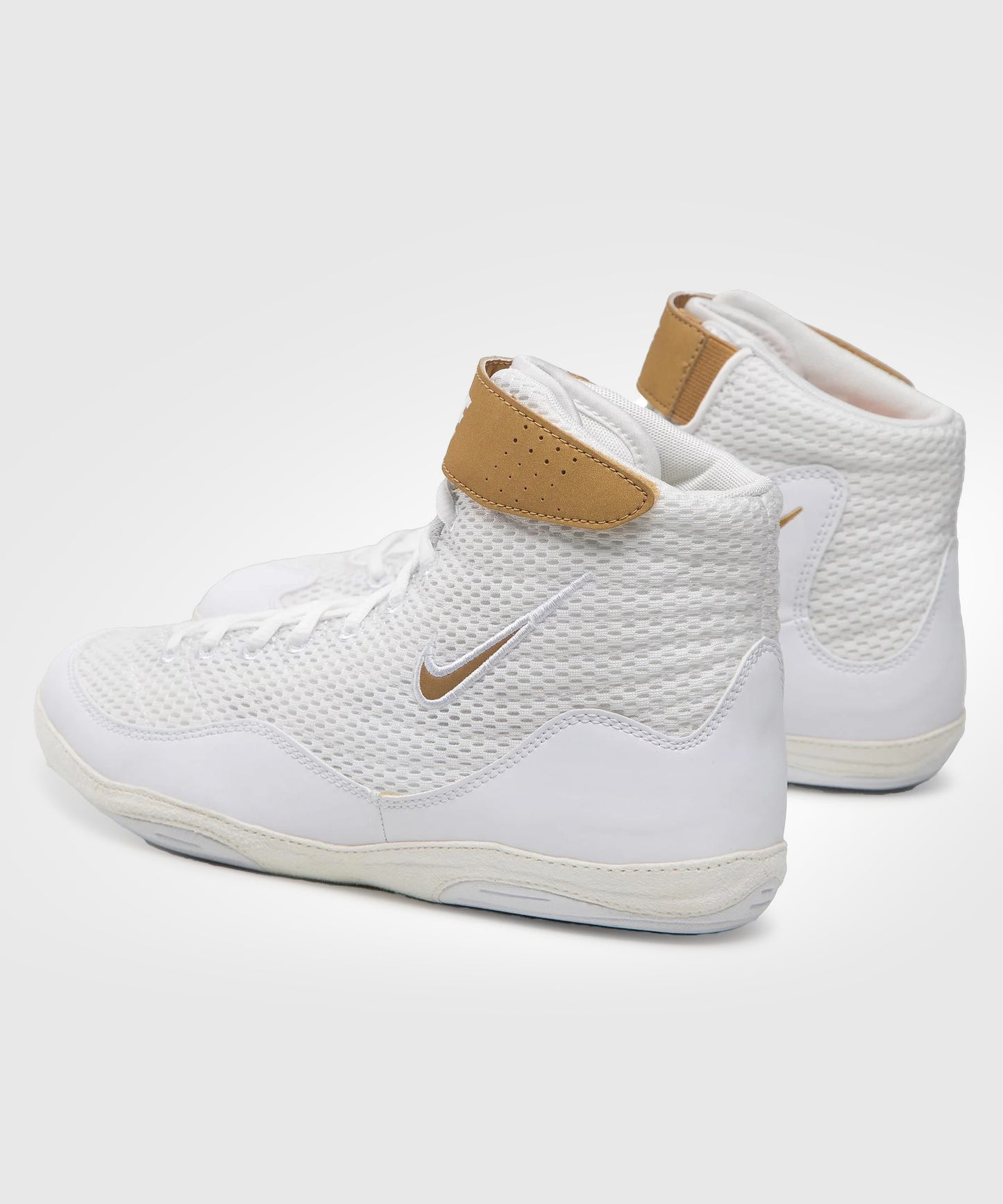 Nike Inflict 3 Wrestling Shoes - White/Gold