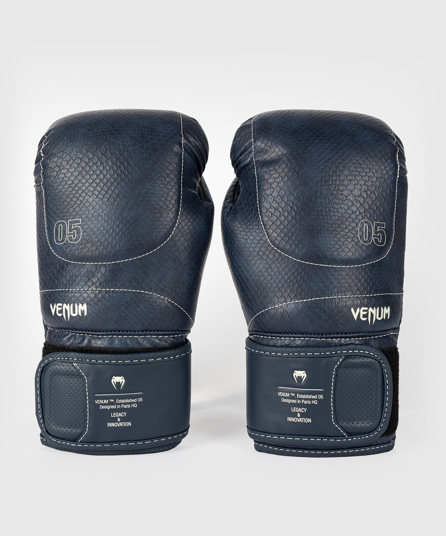 Venum Impact Evo Scales Boxing Gloves - Midnight Blue