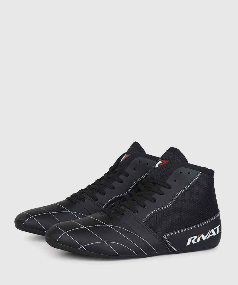 Rivat Colt Französische Boxen Schuhe - Schwarz