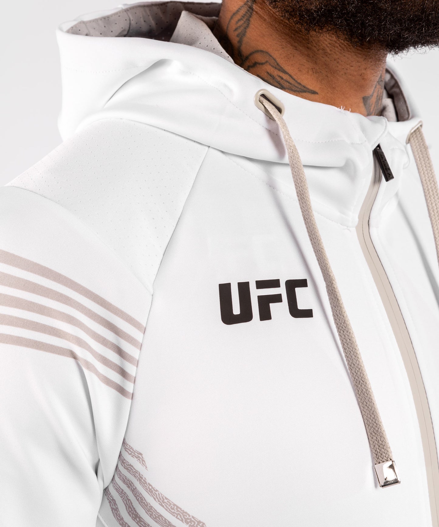 Sweatshirt à Capuche Homme UFC Venum Authentic Fight Night - Blanc