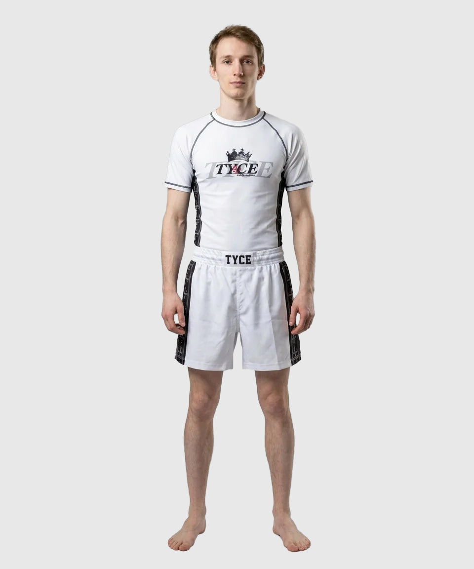 Rashguard TYCE CULTURE OF WAR Baudouin IV - Blanc