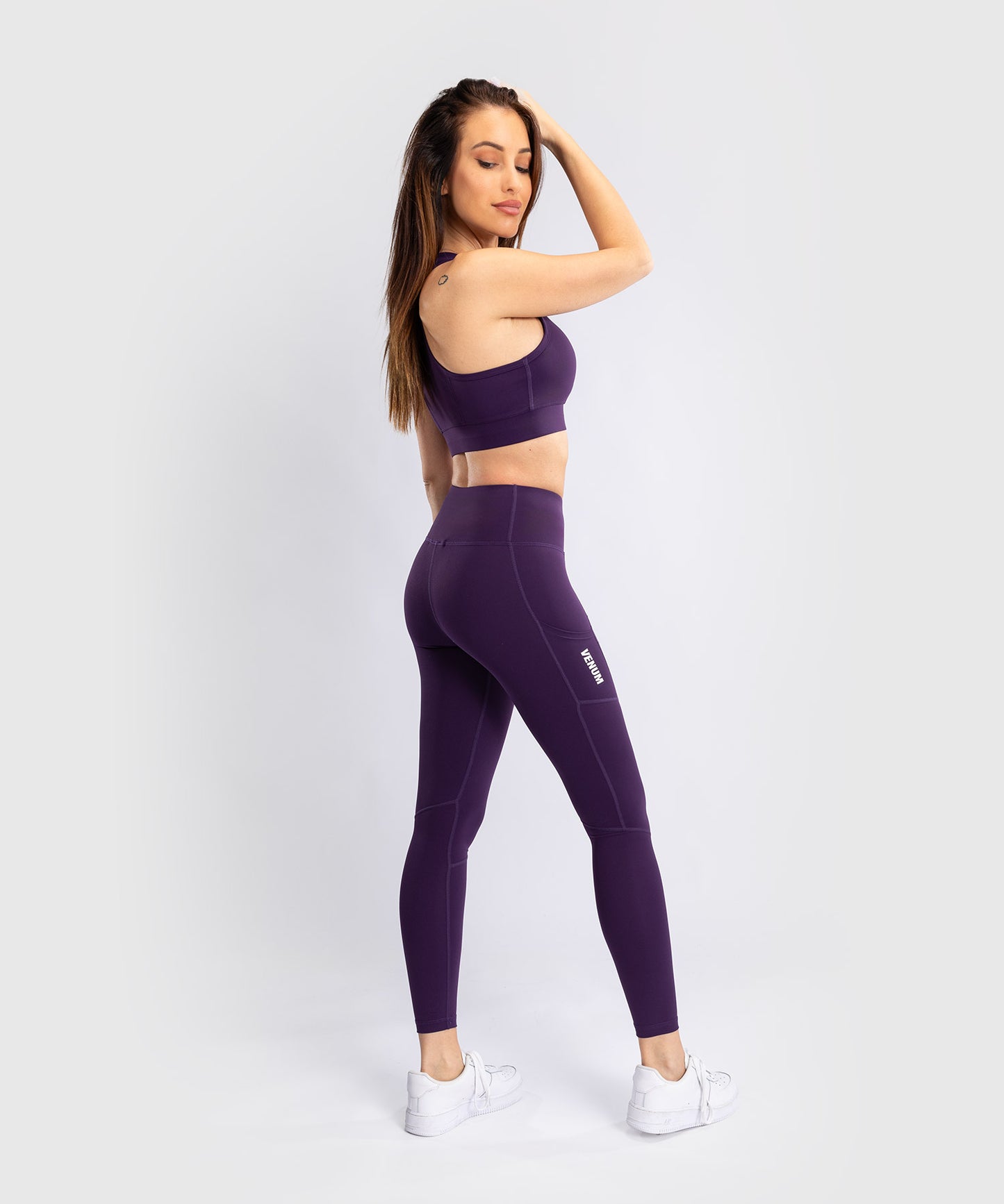 Venum Essential Medium Impact Sports Bra for Women - Intense Purple