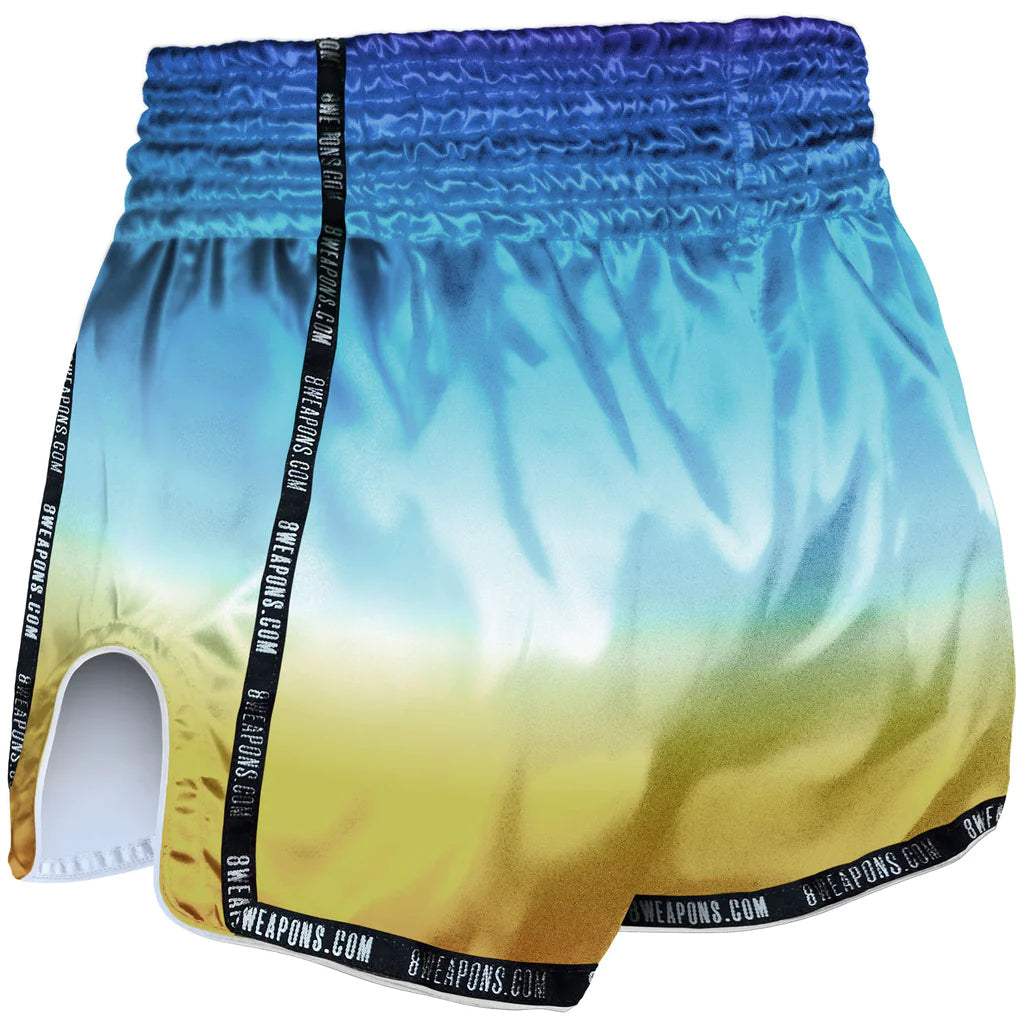 Short De Muay Thai 8 Weapons Vivo Sunrise - Bleu